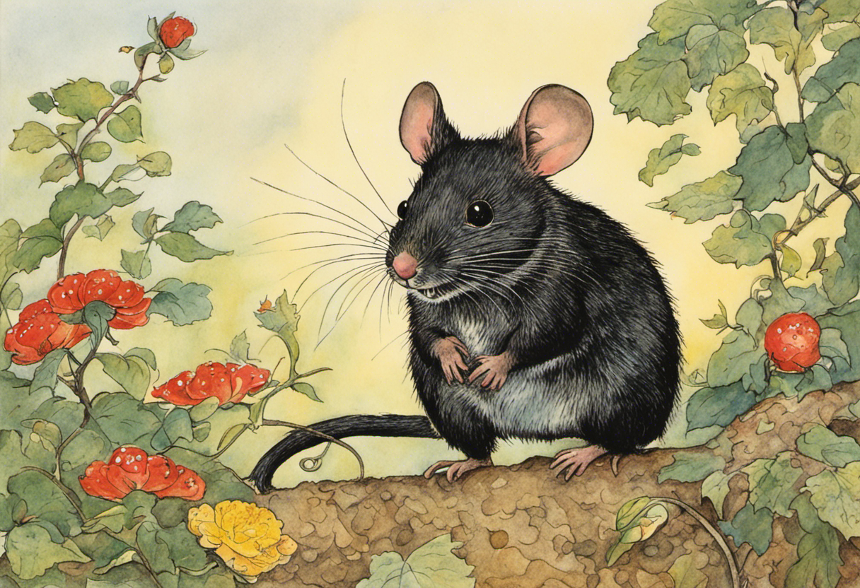 Modern American comic strip style featuring Naive, a mouse – Poster