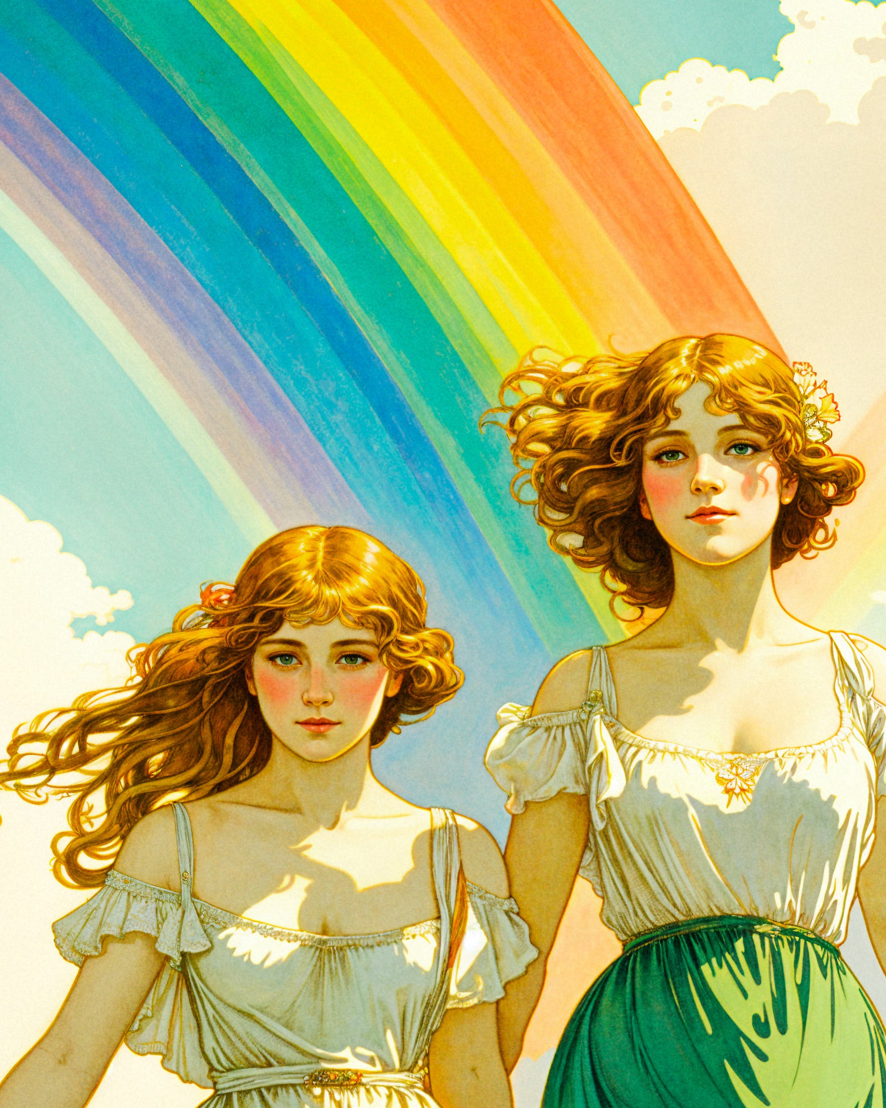 Two Sisters - Art Print