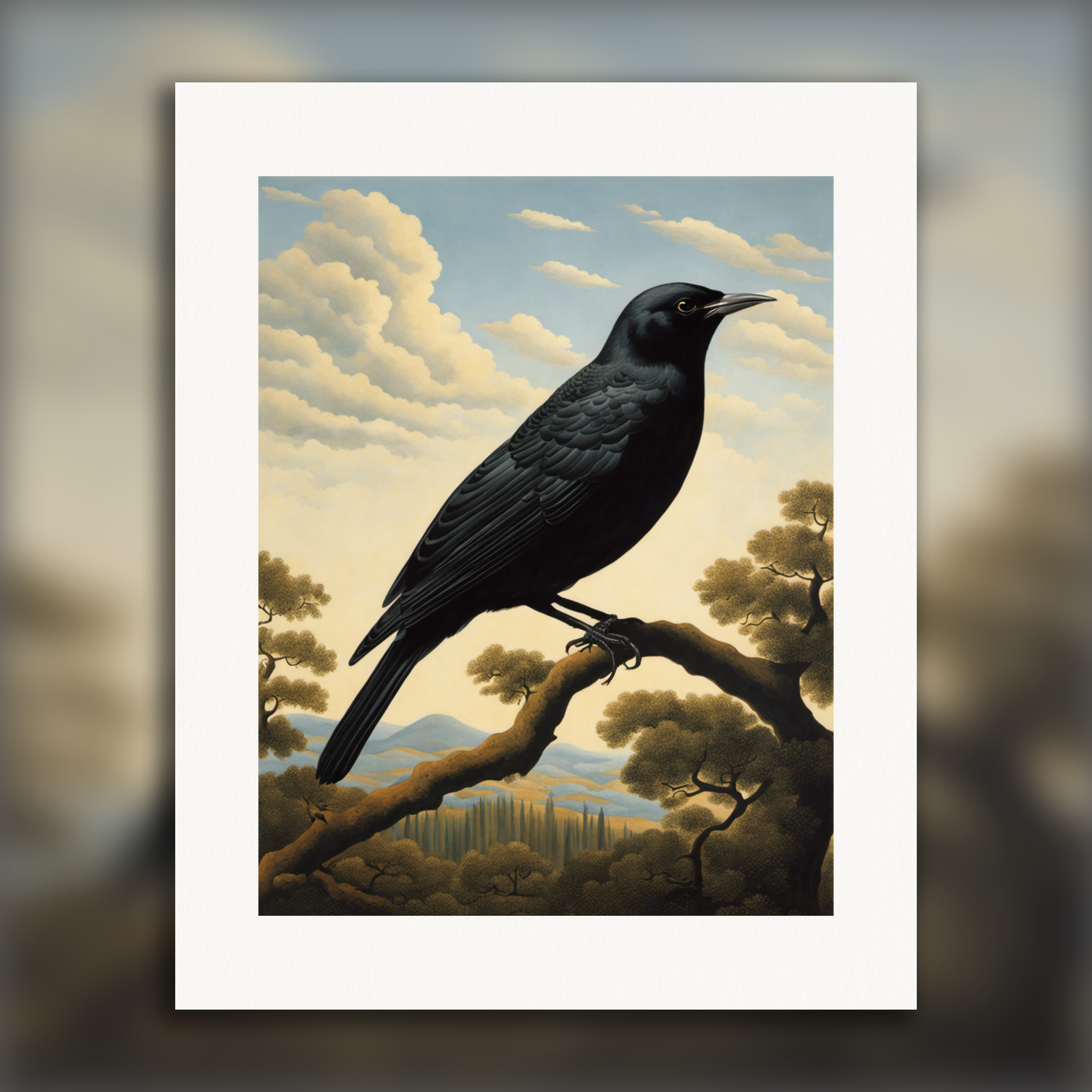A tui in flight – Poster
