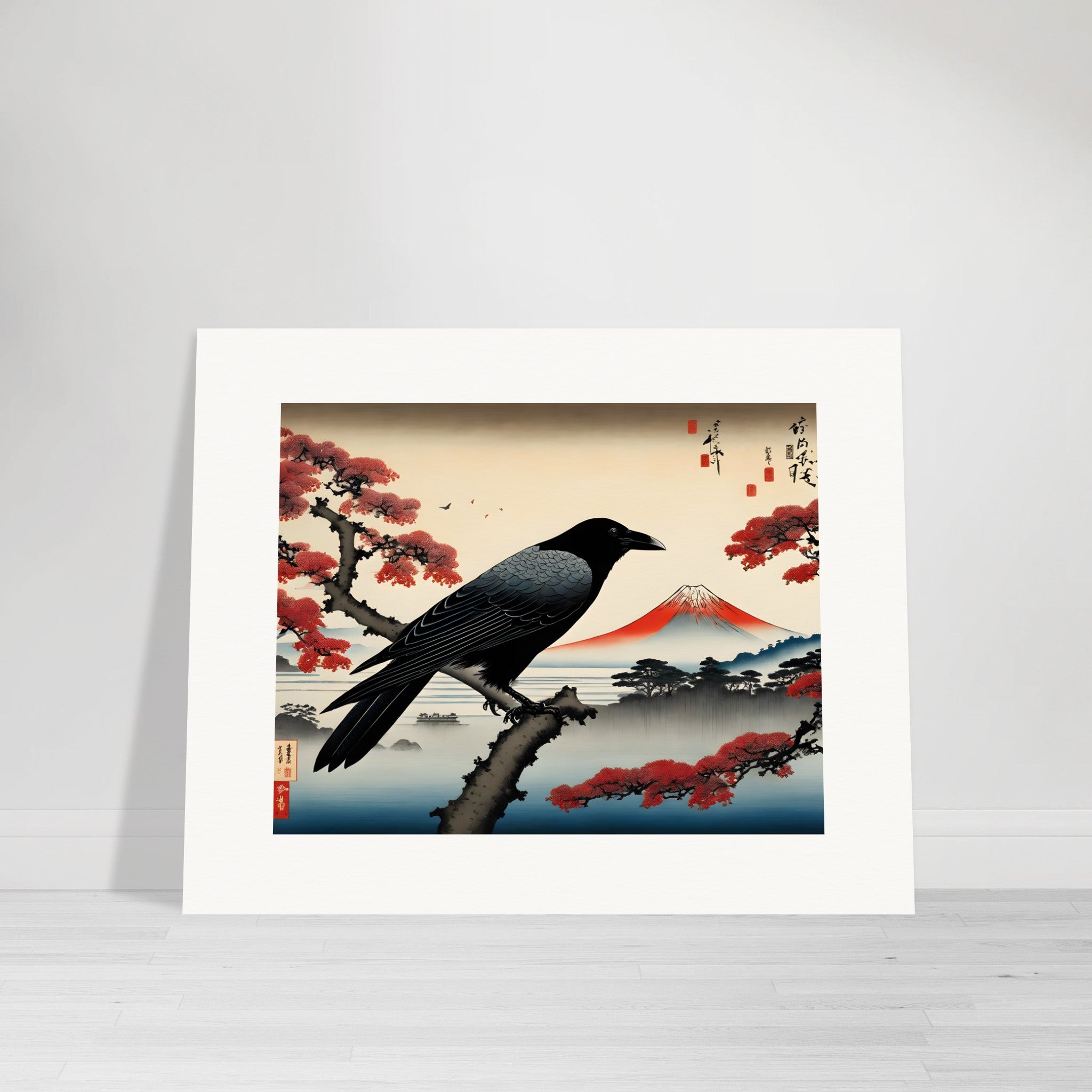 Poetic ukiyo-e views, fleeting moments, Crow - Poster