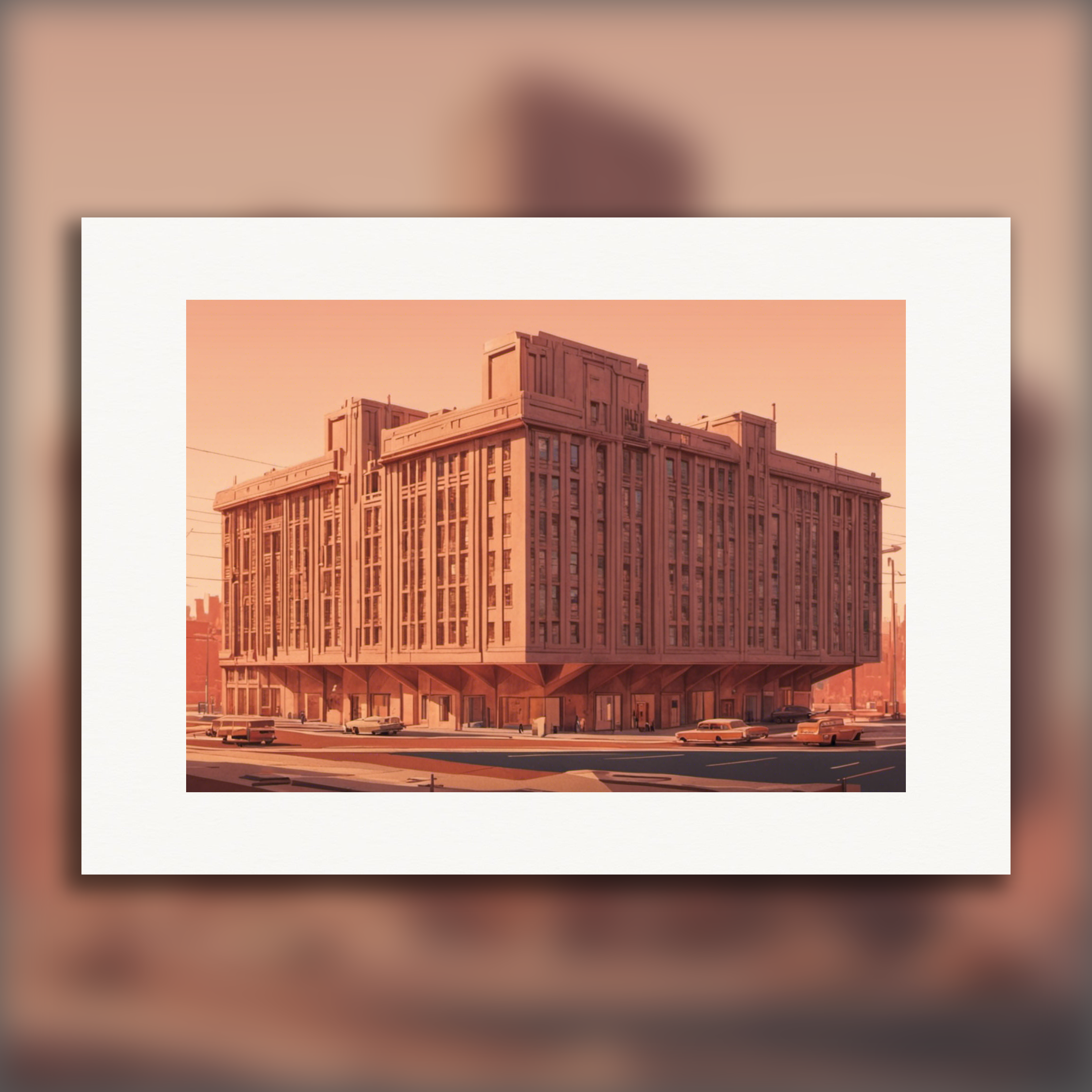 Brutalist architecture print – Poster