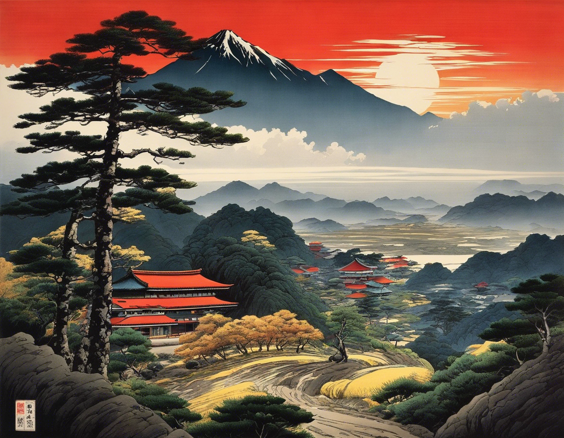 Japanese landscape - Poster