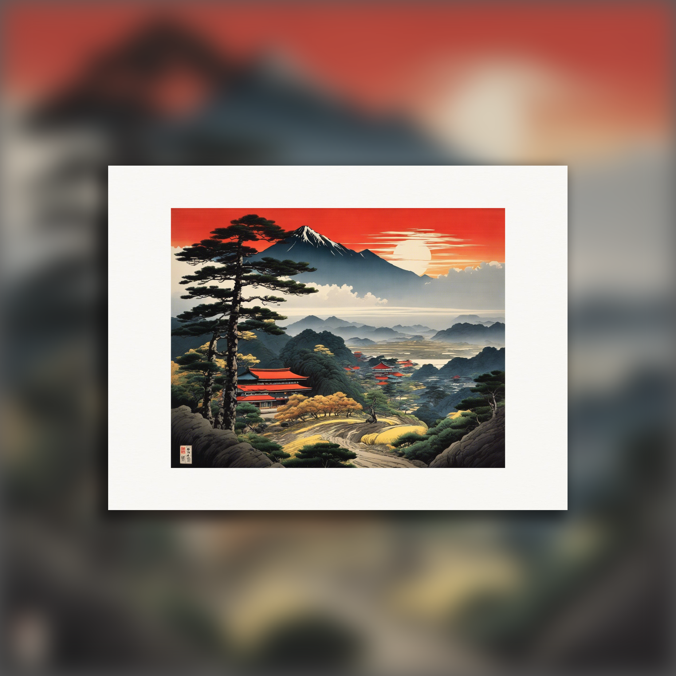 Japanese landscape - Poster