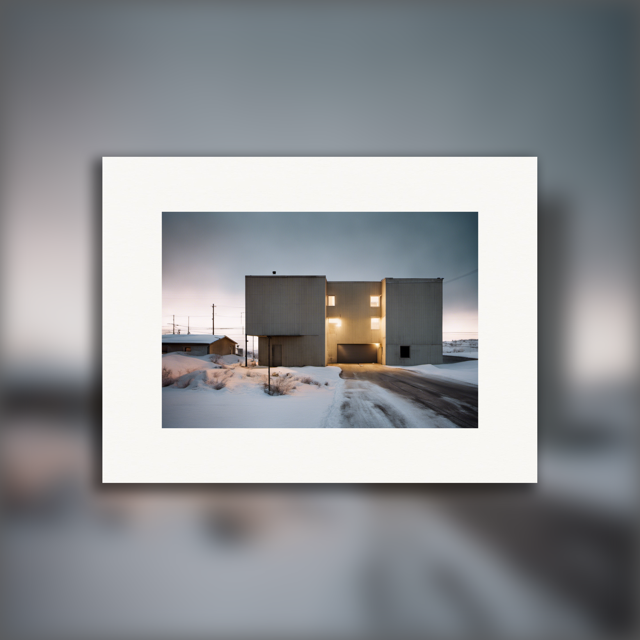 Abstract cityscape snaps highlighting the interplay of light and shade – Poster