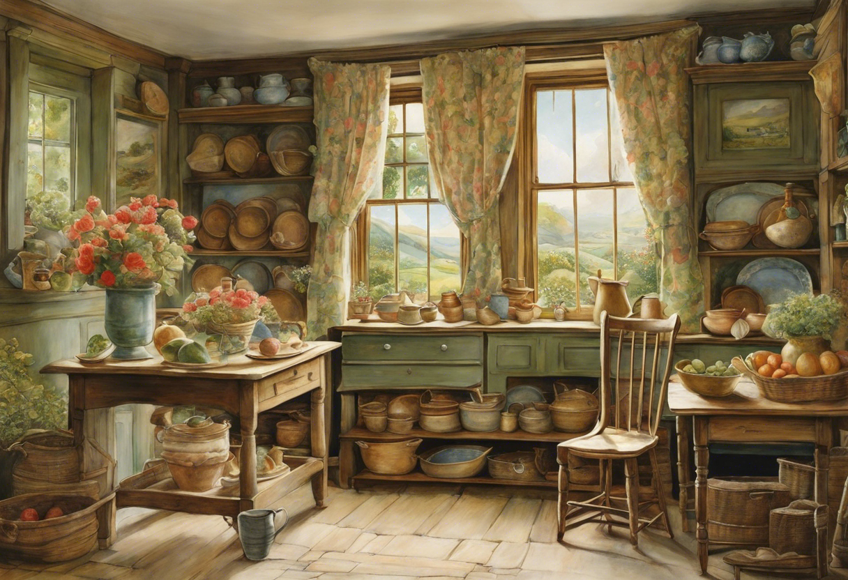 Charming tales, delicate British watercolors, Home - Poster