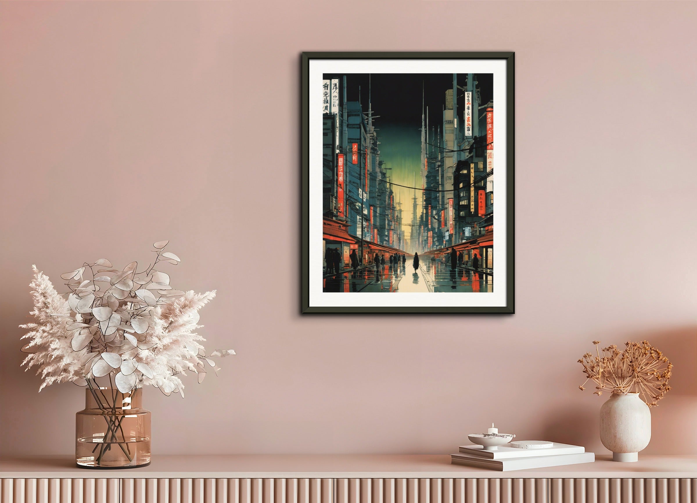 Poster with metal frame: Hiroshige,