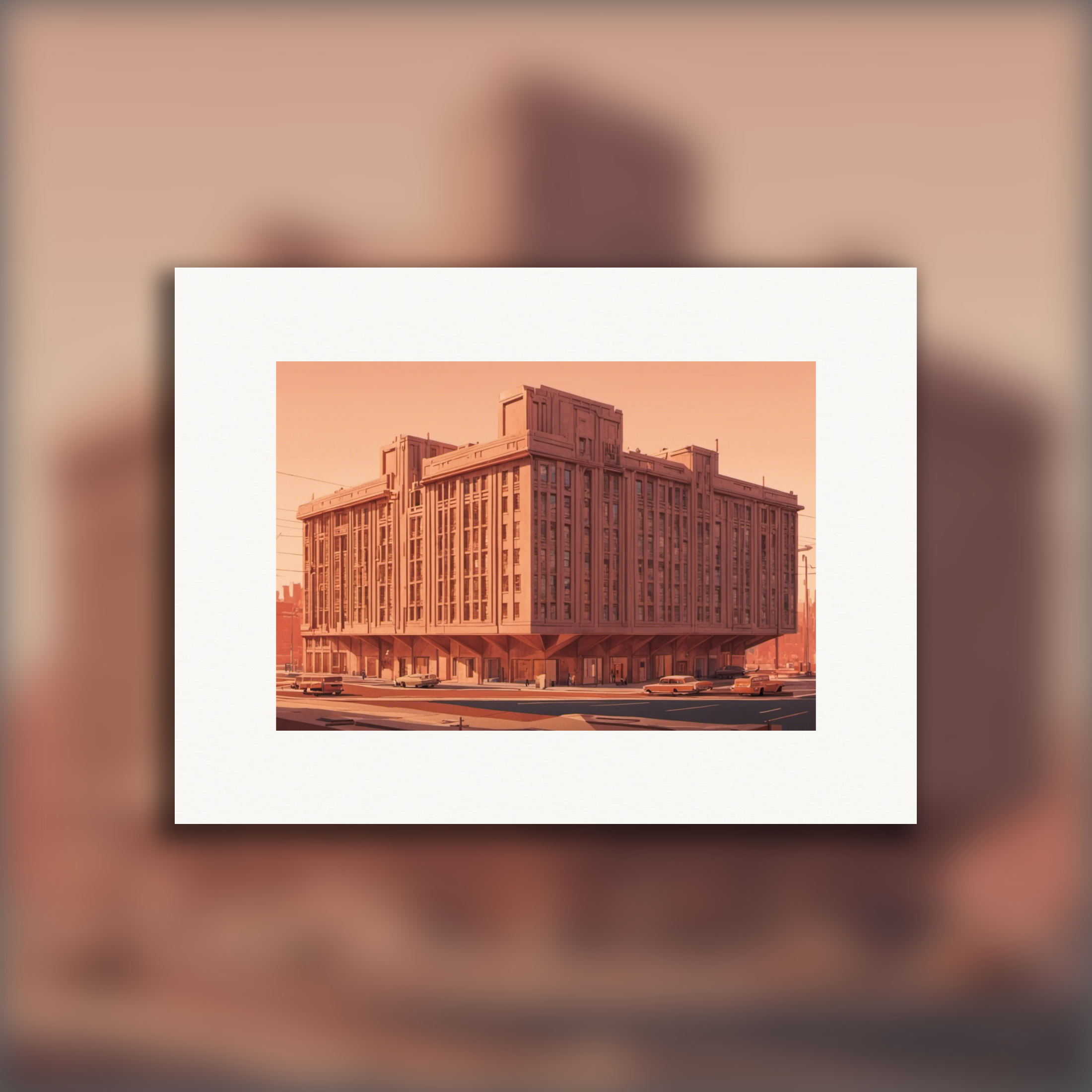 Brutalist architecture print – Poster
