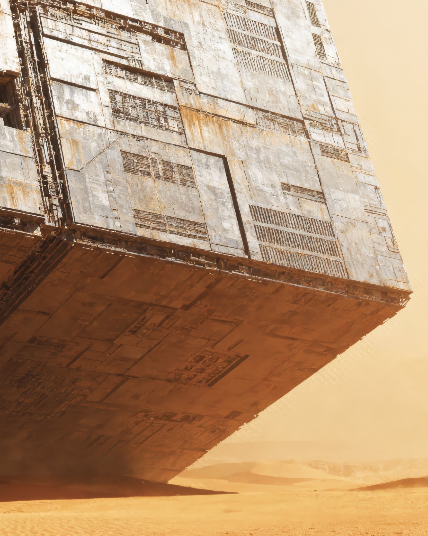 Massive Desert Formation - Dune Poster, Sci-Fi Sand Art Print