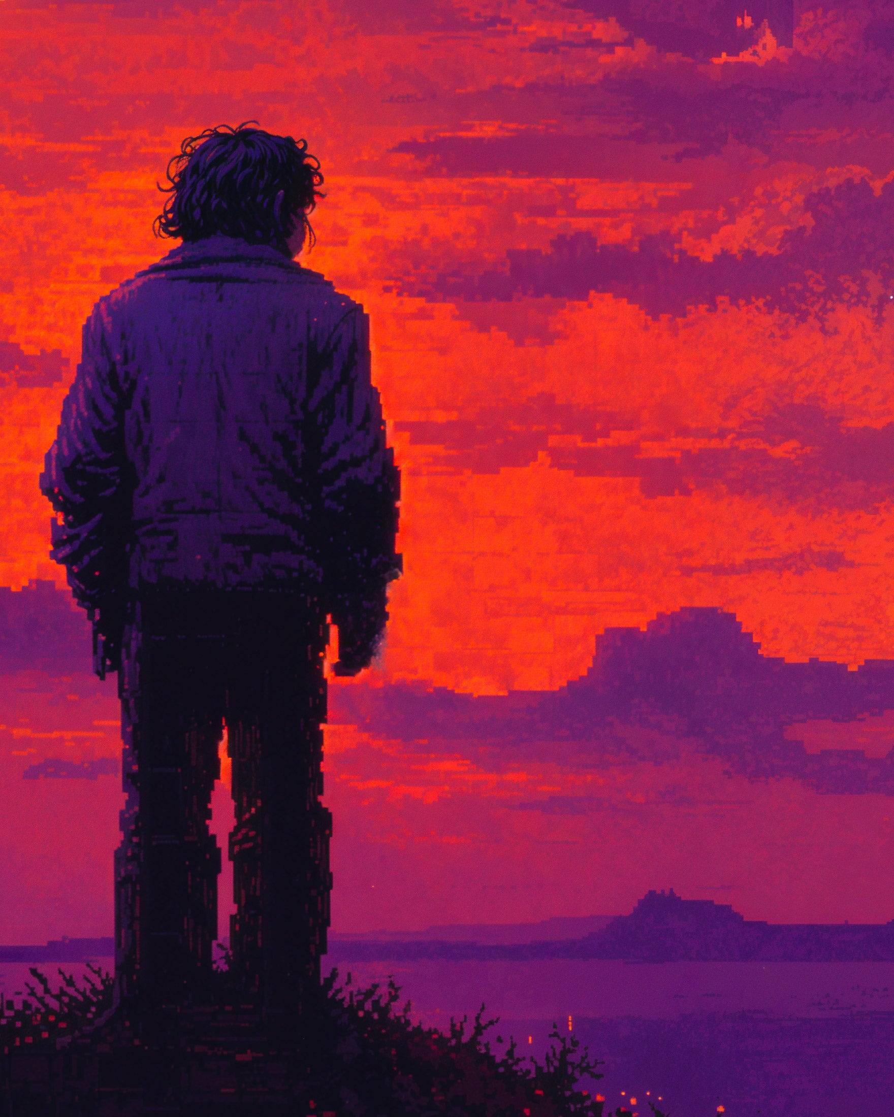 Classic arcade game vibes, enchanted twilight – Print