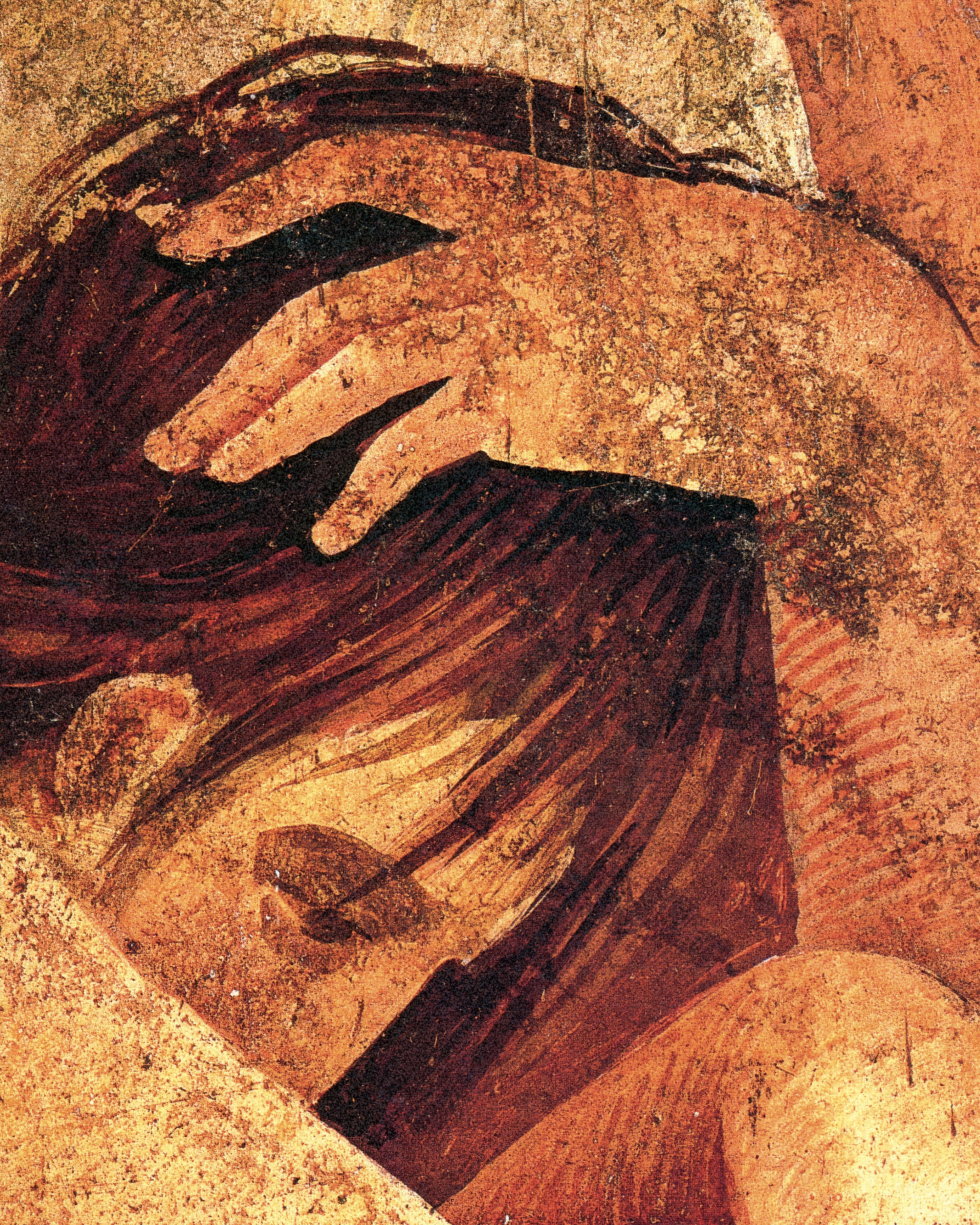 Woman giving comfort to initiate from Villa of the Mysteries poster