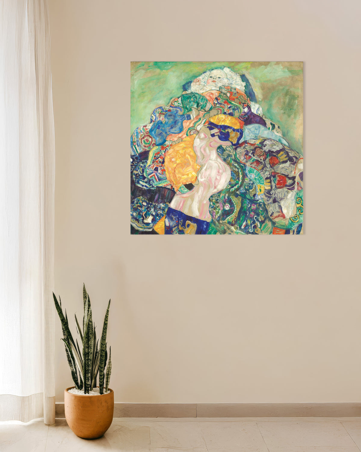 Poster of Baby (Cradle) (1917–1918) by Gustav Klimt
