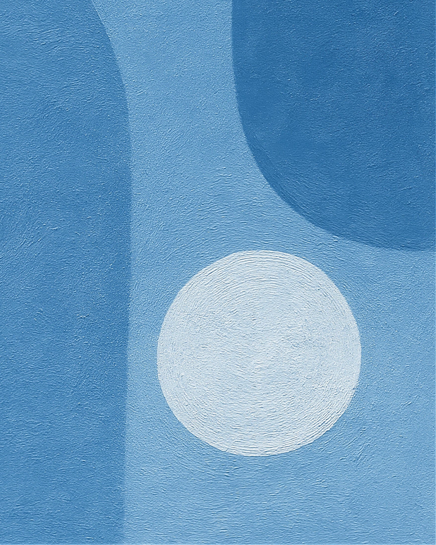 Blue Vibes – abstract poster featuring blue shapes