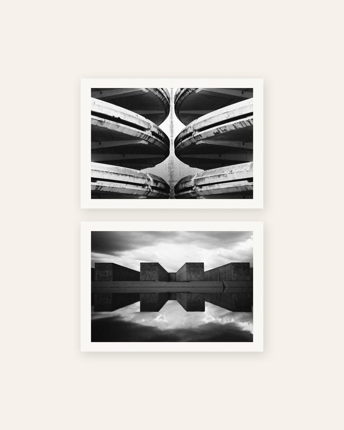 Brutalist Posters Set of 2 – Symmetry, prints without frame