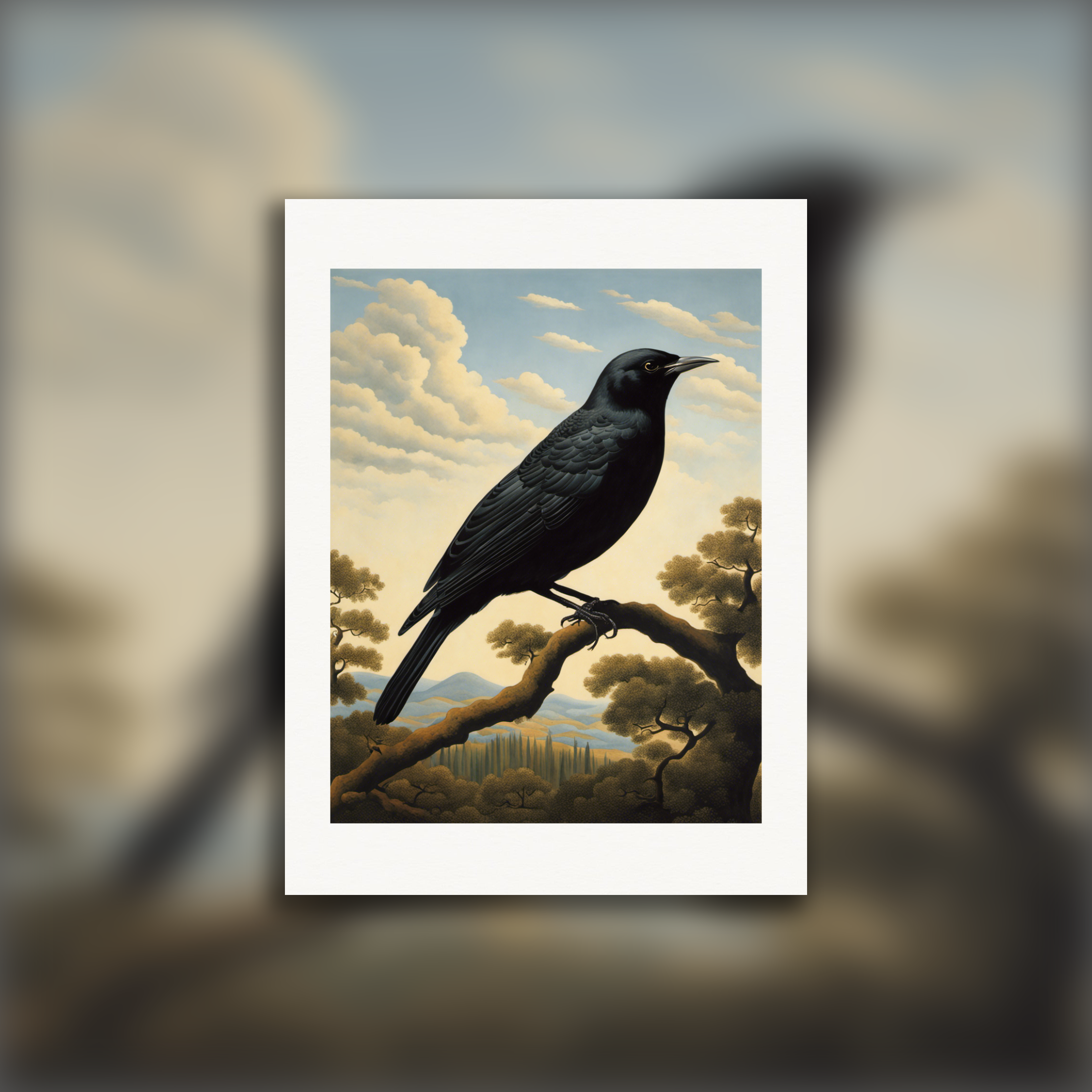 A tui in flight – Poster