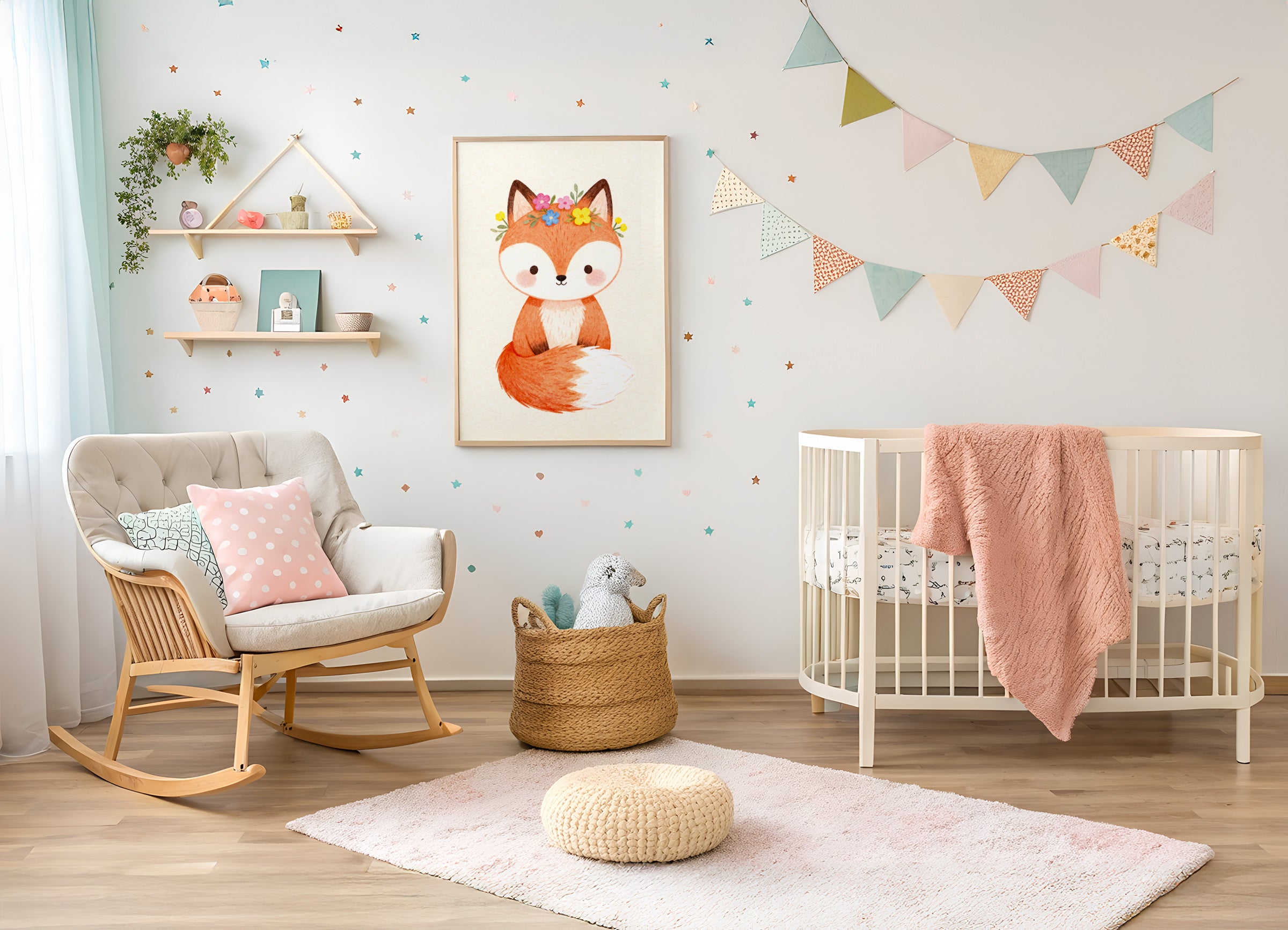 Fox Print – Kids’ Room Wall Décor