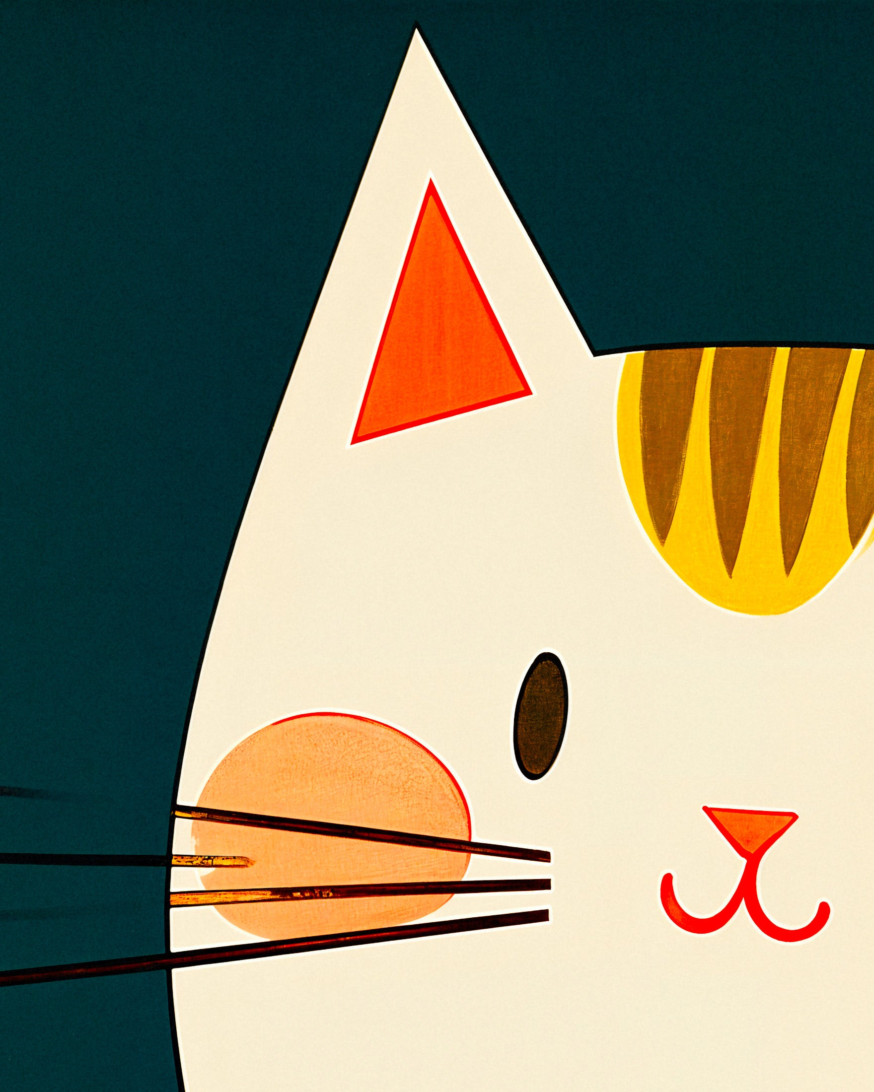 Nestor the Cat Art Print