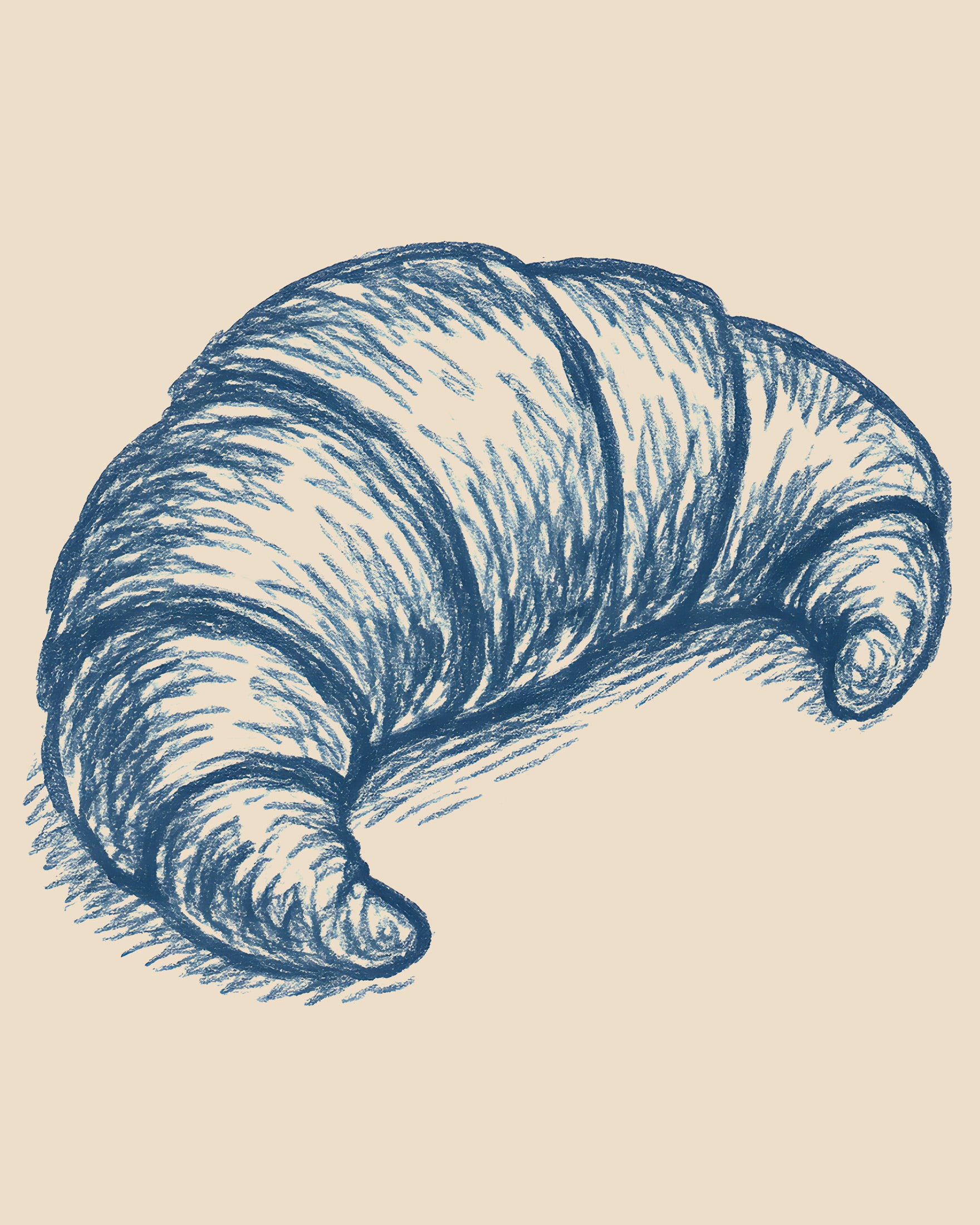 Bakery Print – Classic Kiwi Croissant Delight