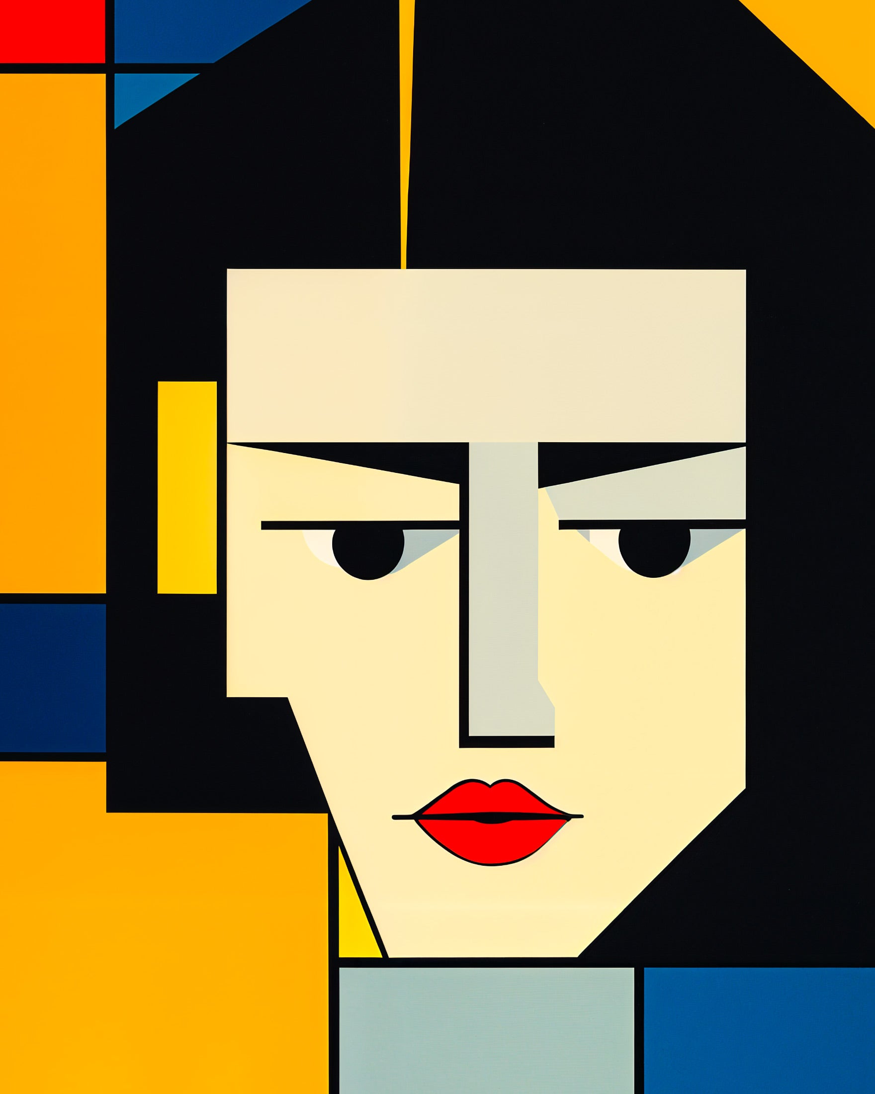 De Stijl, Justine's portrait – Print