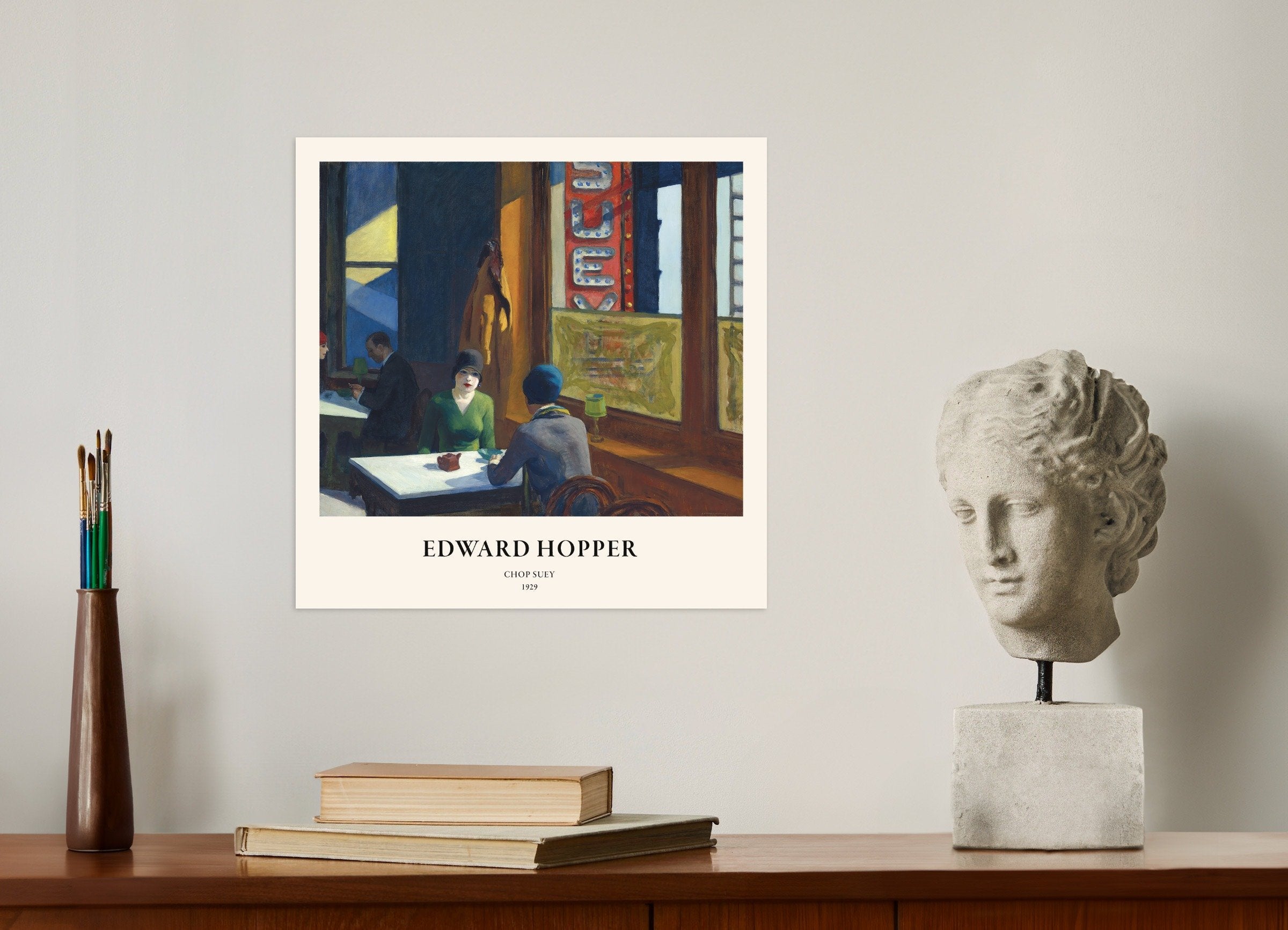 Poster of Edward Hopper Chop Suey art print