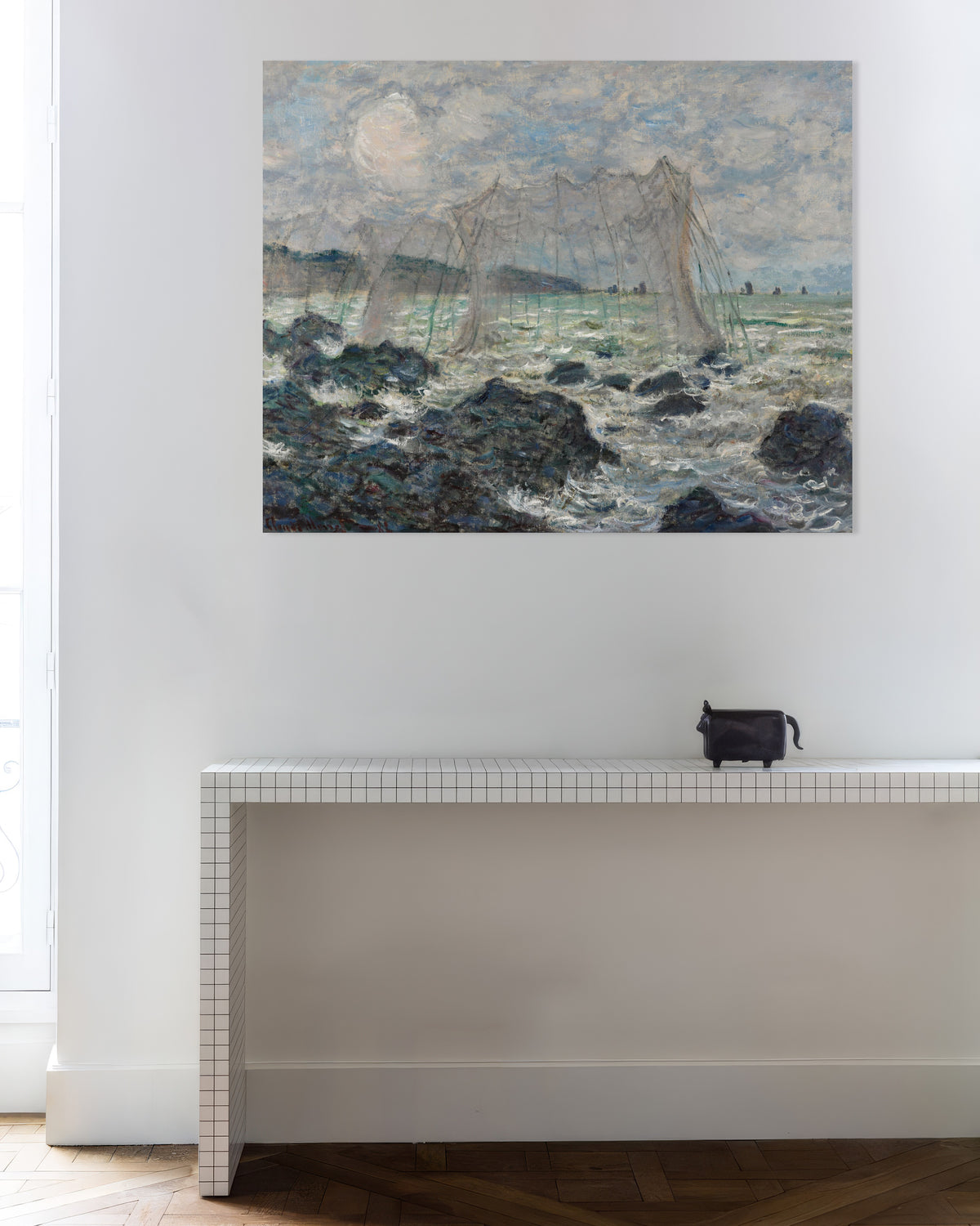 Poster of Fishing Nets at Pourville (1882) by Claude Monet