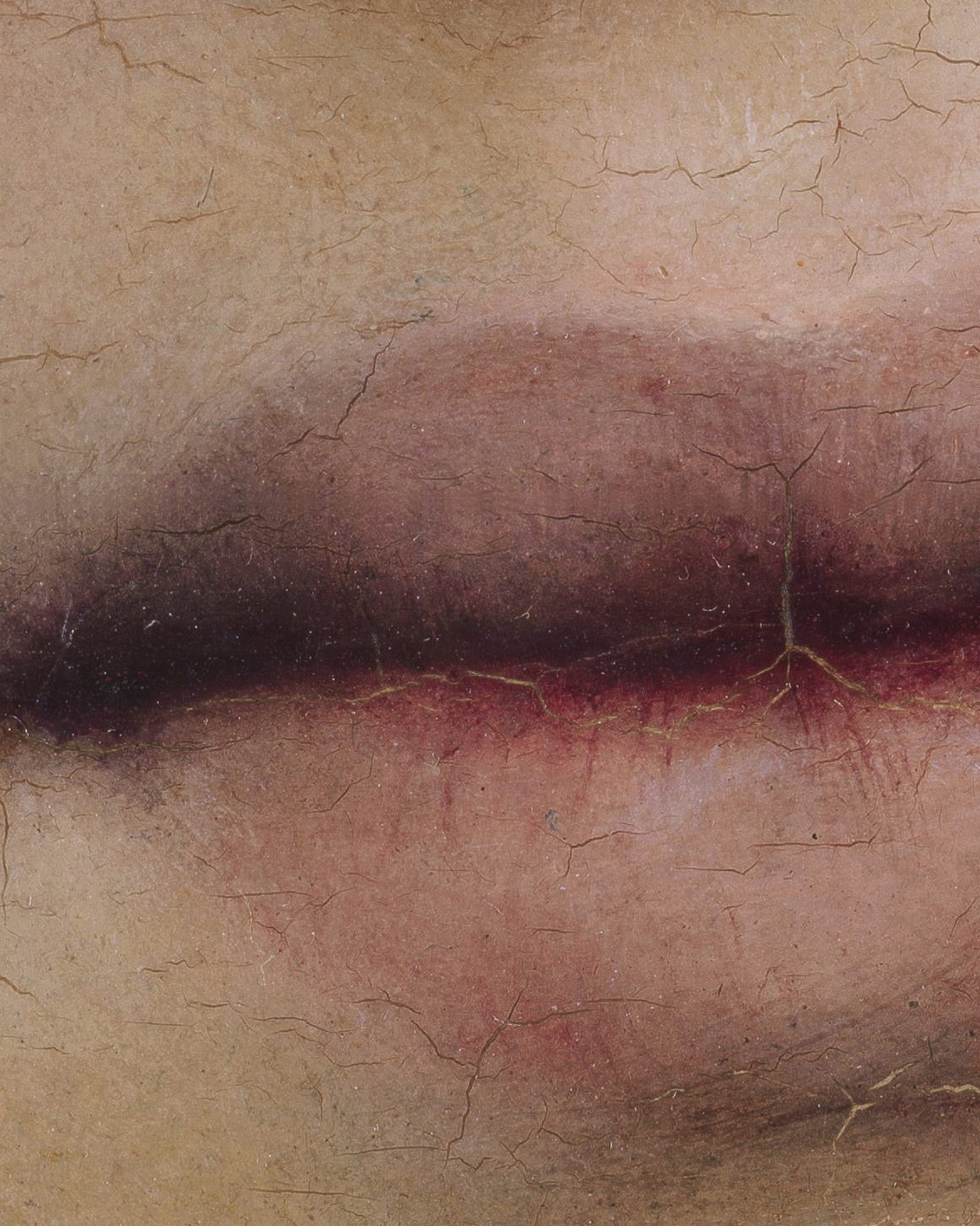 Louis Janmot "Fleur des Champs" Lips Close-Up - Premium Art Print