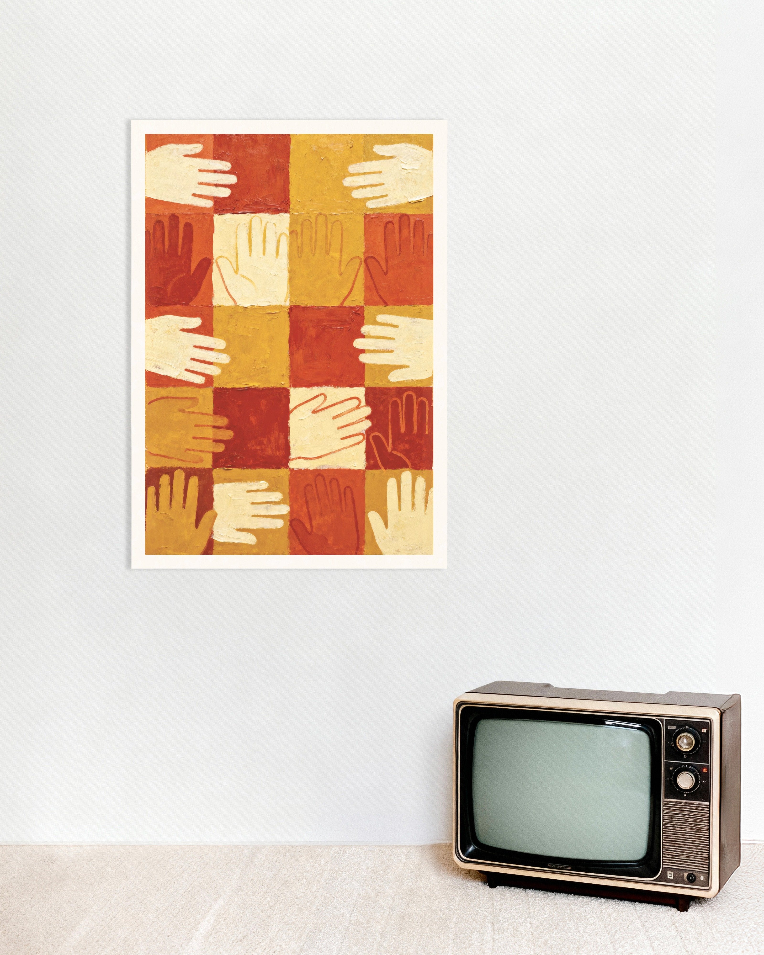 Poster of Hands poster - Fraternity and unity wall art