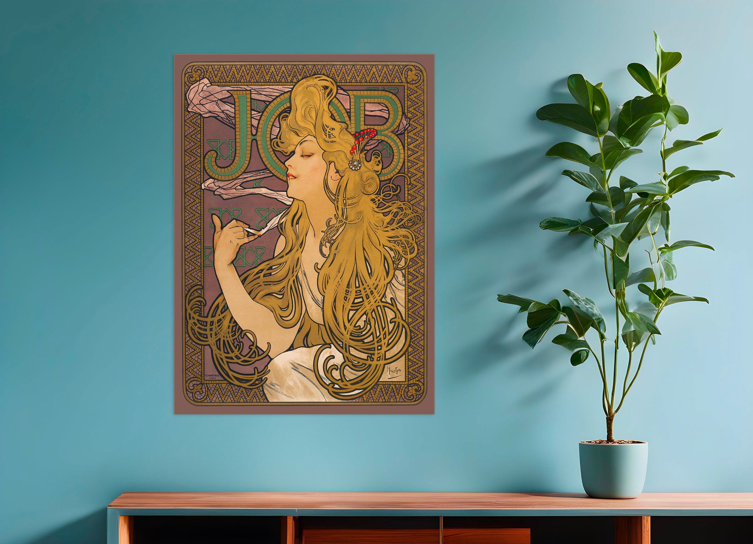 Job (1896) by Alfons Mucha - Print