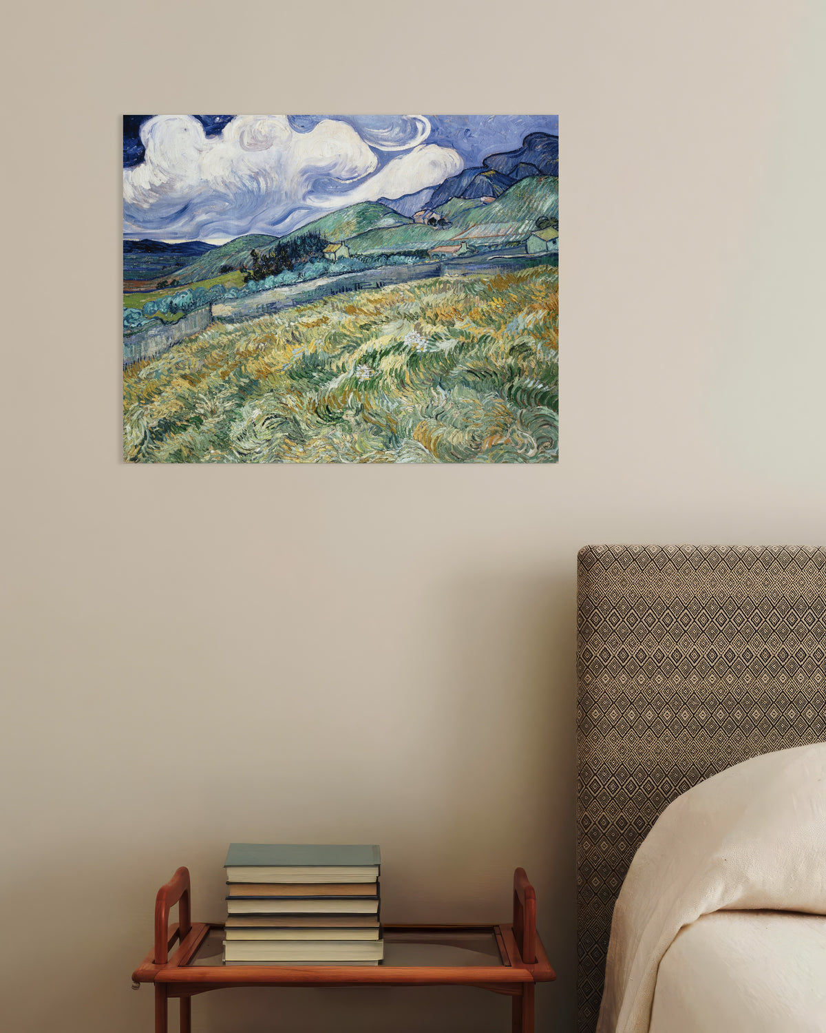 Poster of Landscape from Saint-Rémy (1889) by Vincent van Gogh