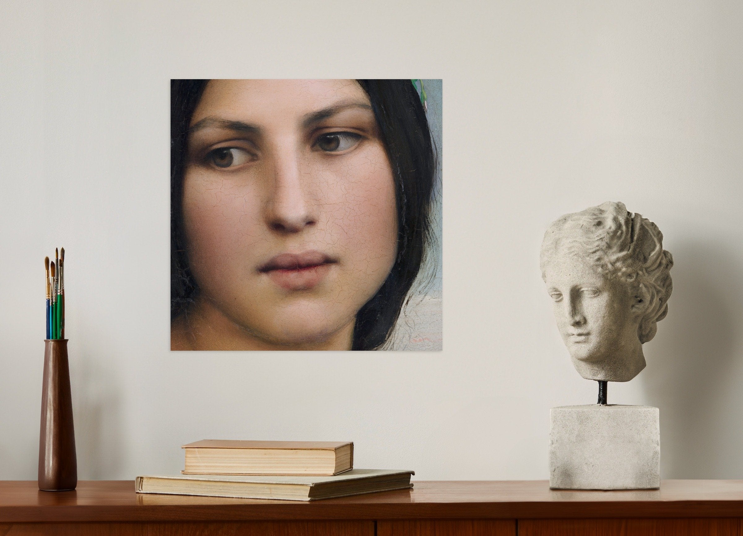 Poster of Louis Janmot "Fleur des Champs" Portrait Detail