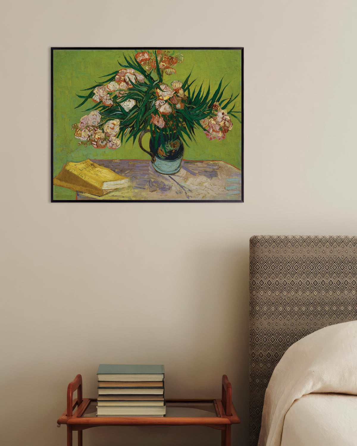 Poster of Oleanders (1888) by Vincent van Gogh, with metal frame