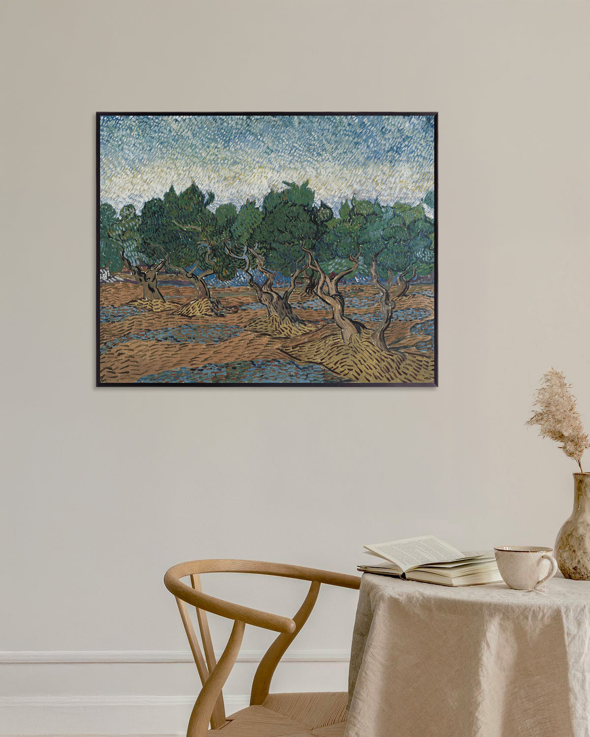 Poster of Olive Grove (1889) by Vincent van Gogh, with metal frame