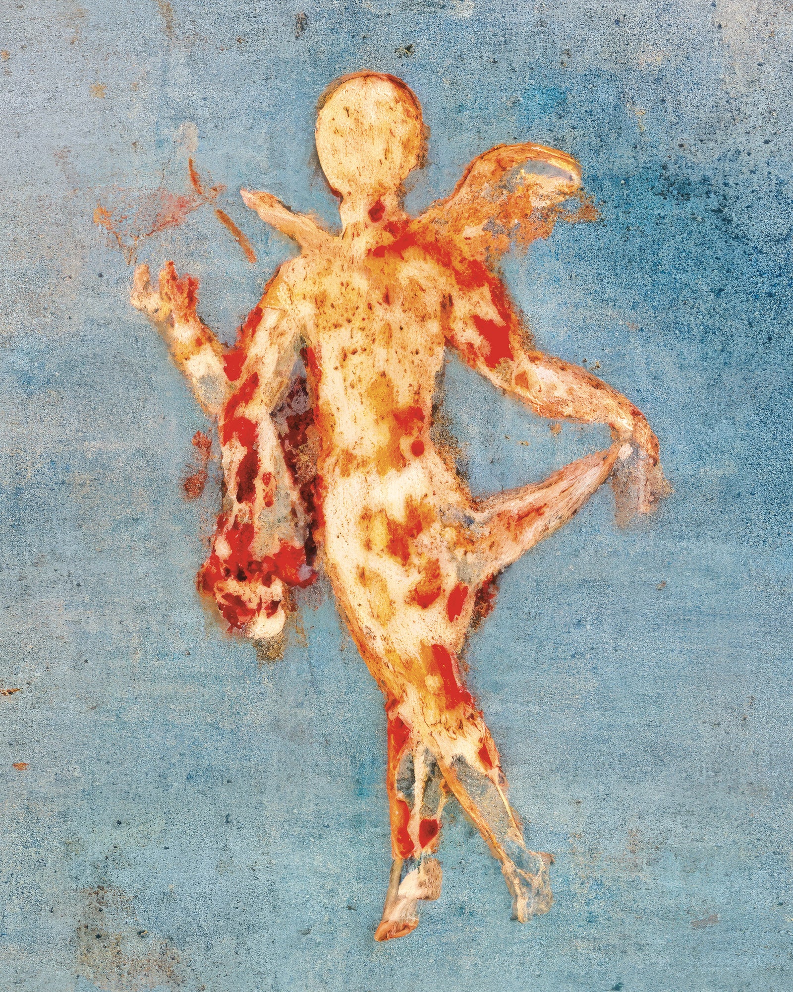 Psyche on Blue, House of Venus, Pompeii - Poster