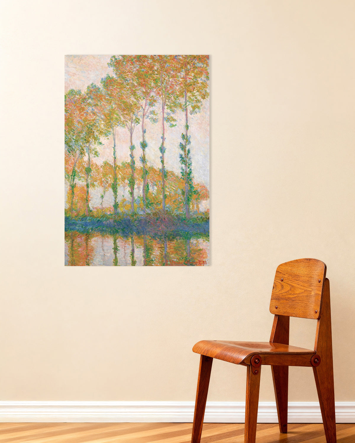 Poster of Poplars on the Banks of the Epte, Autumn (1891) by Claude Monet
