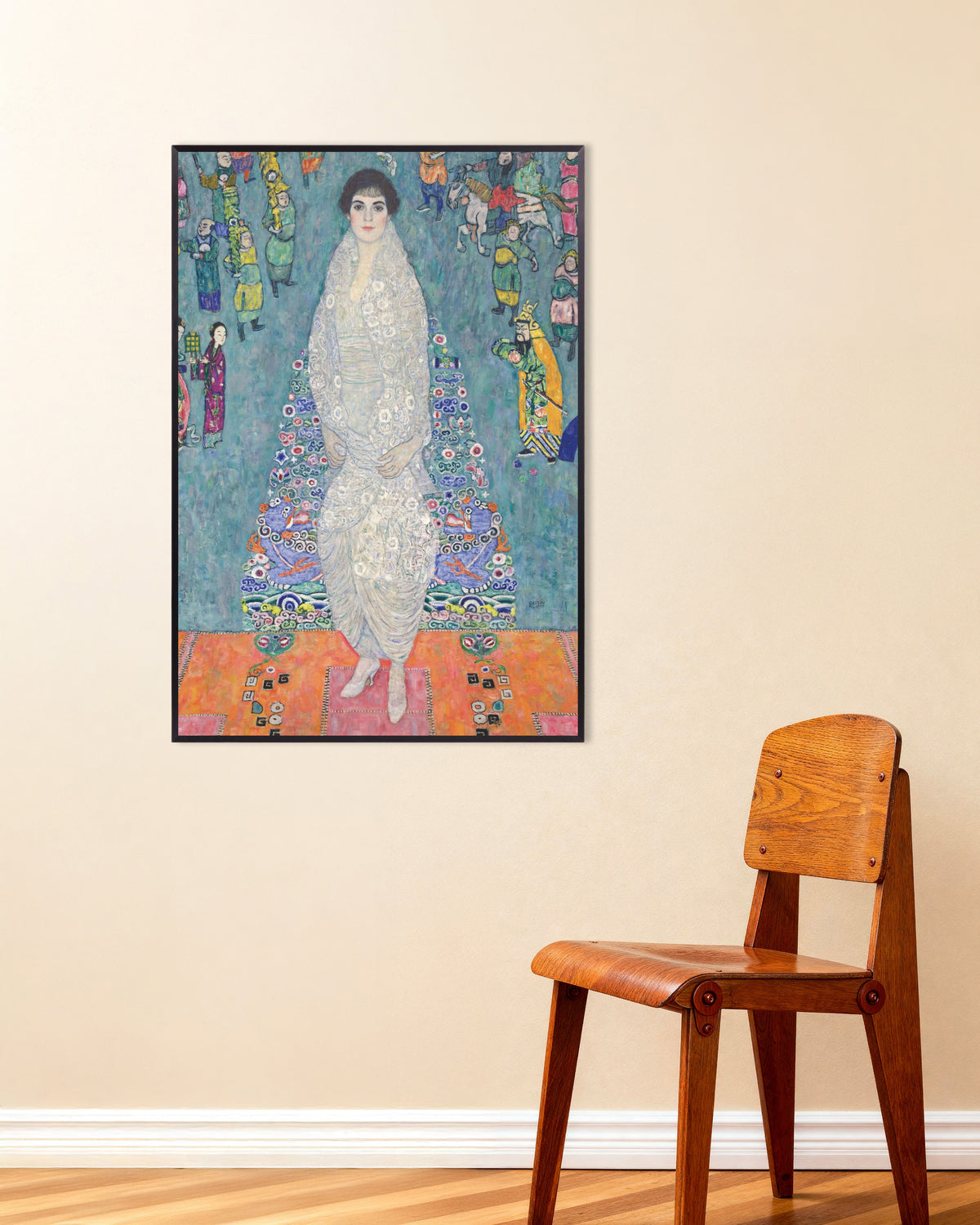 Poster of Portrait of Elisabeth Lederer (1914–1916) by Gustav Klimt, with metal frame