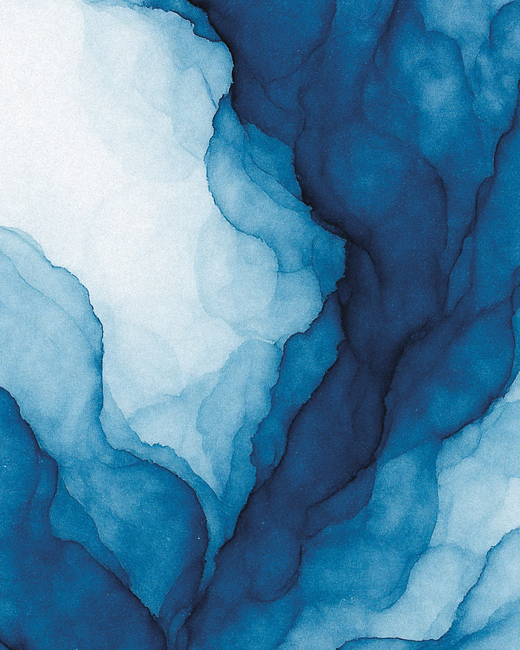 Ramifications watercolour abstract print