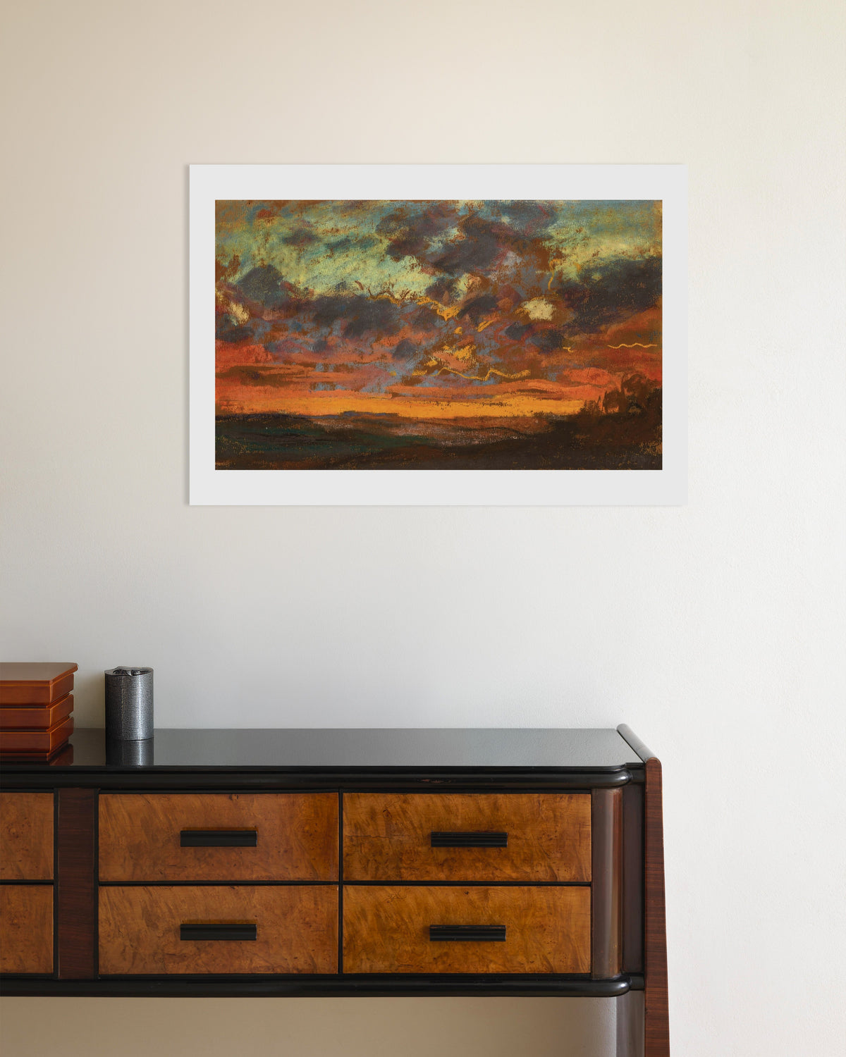 Poster of Sunset (c. 1868) by Claude Monet