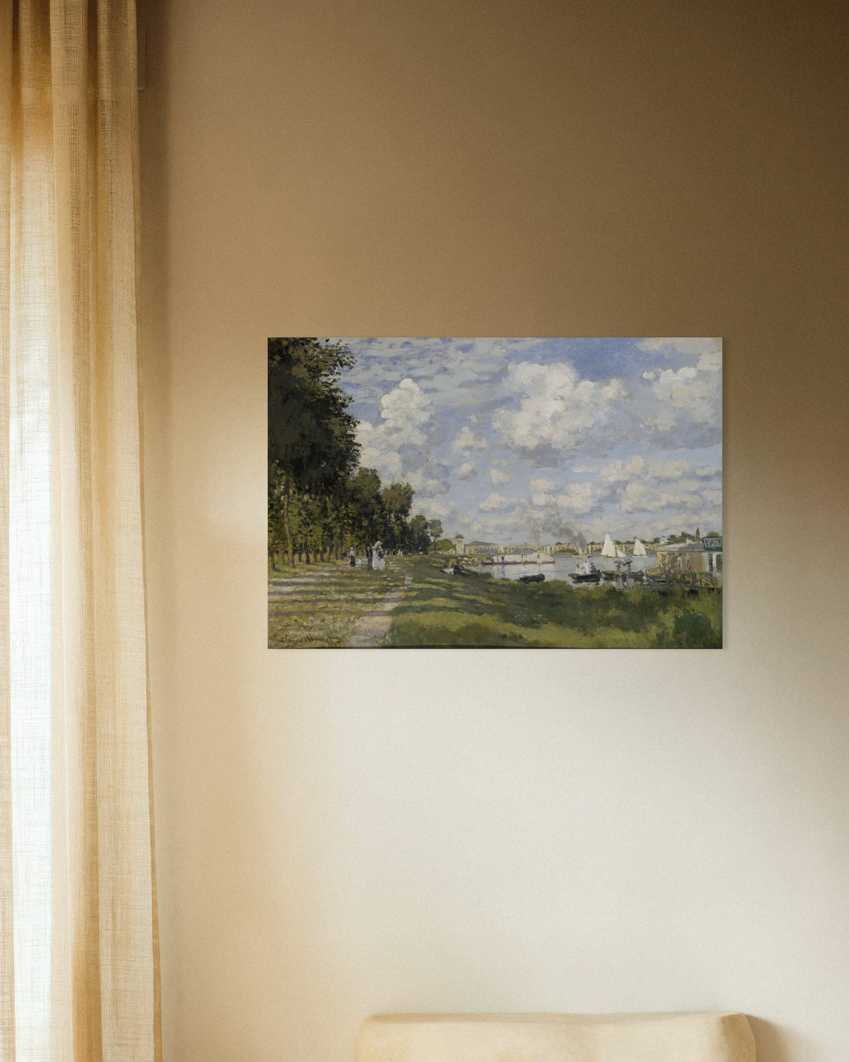 Poster of The Basin at Argenteuil (c. 1872) by Claude Monet