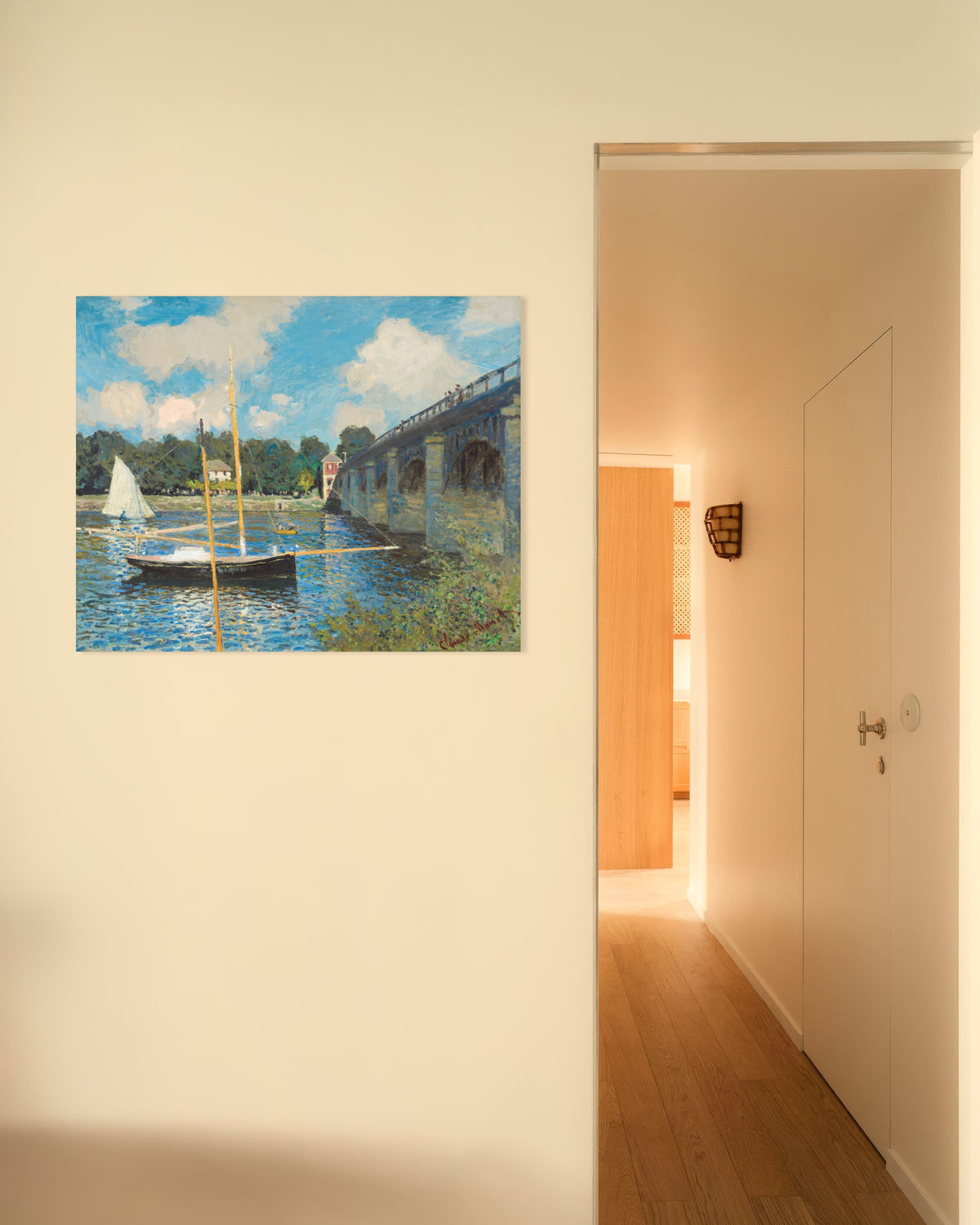 Poster of The Bridge at Argenteuil (1874) by Claude Monet