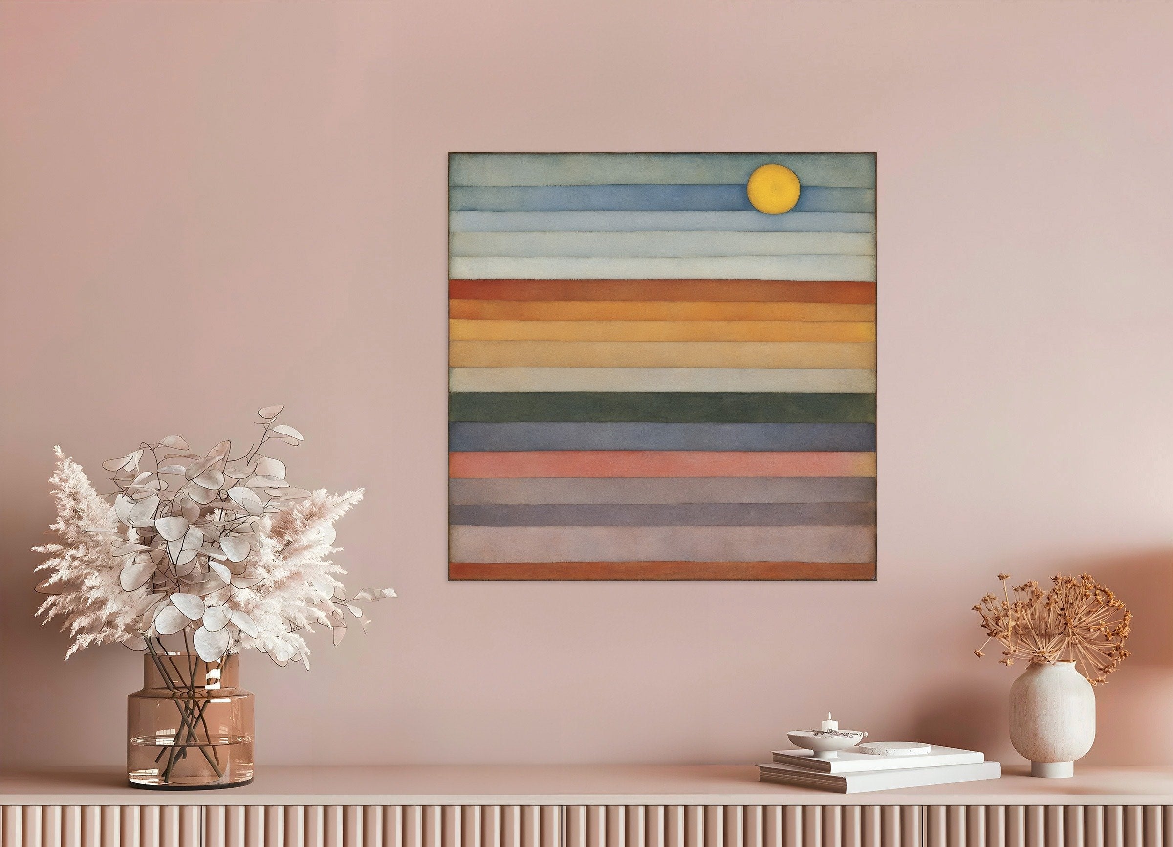 Poster of The dancing sun on the horizon