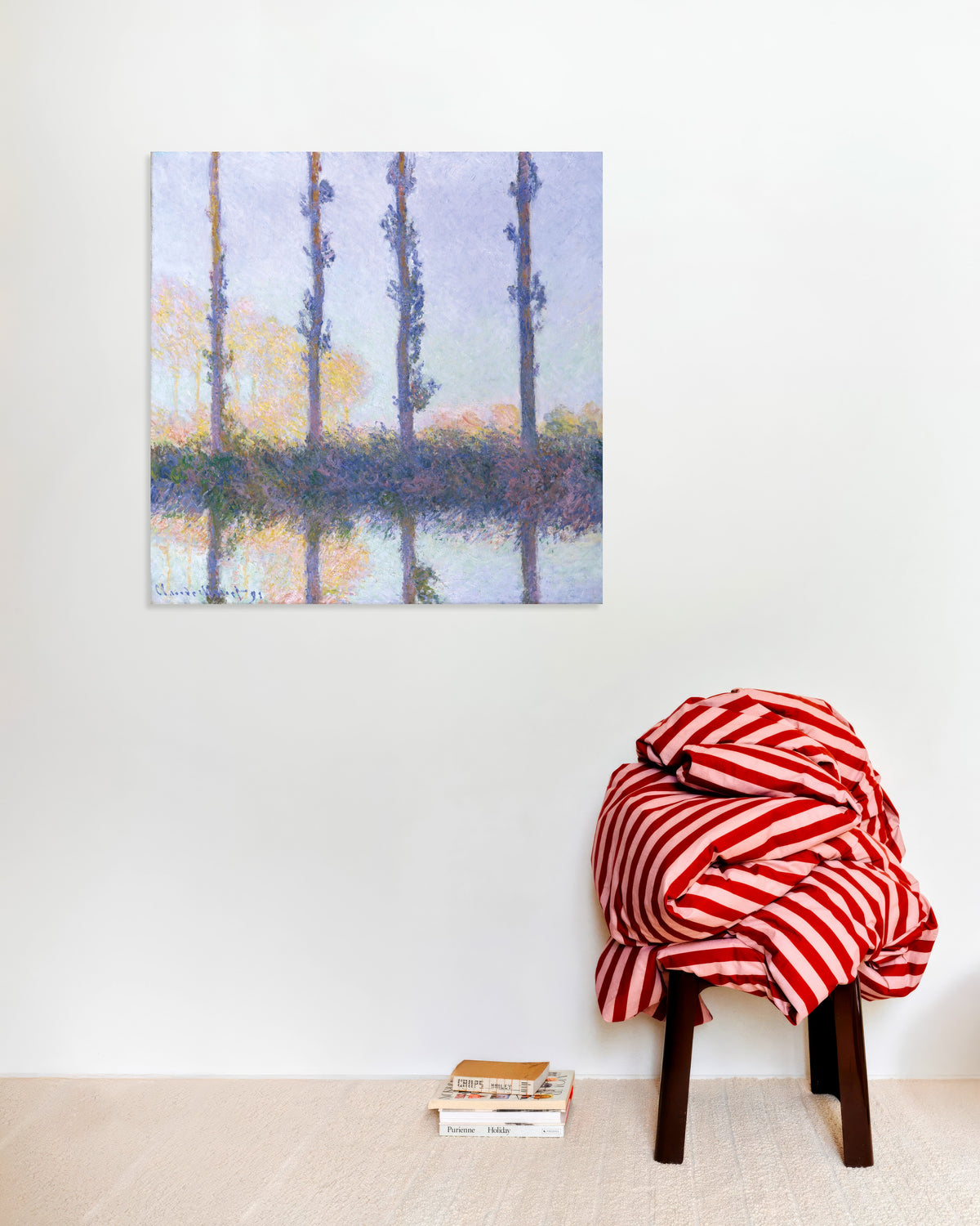 Poster of The Four Trees (1891) by Claude Monet