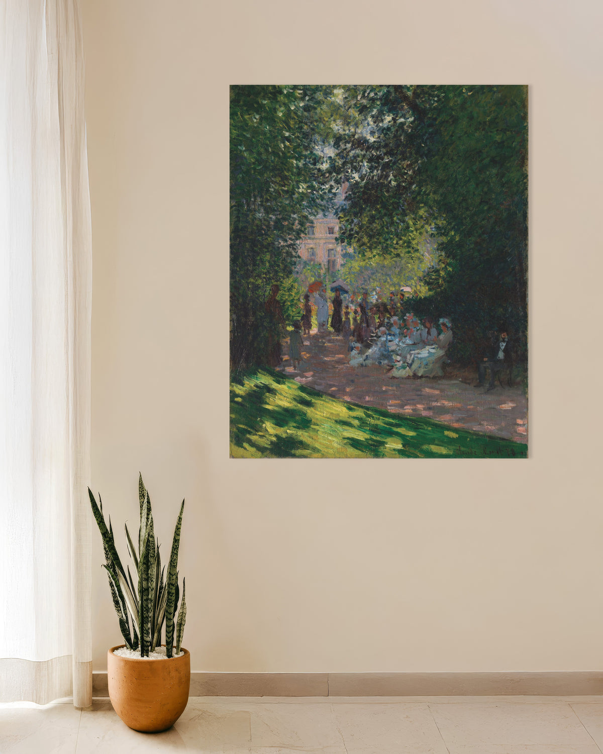 Poster of The Parc Monceau (1878) by Claude Monet