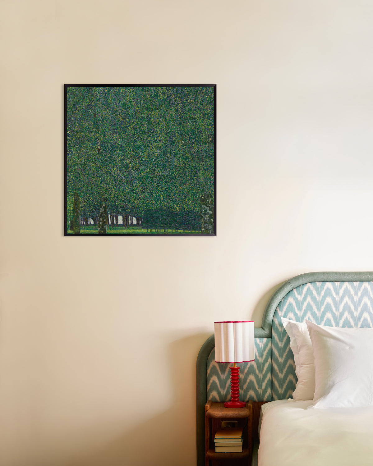 Poster of The Park (ca. 1910–1911) by Gustav Klimt, with metal frame