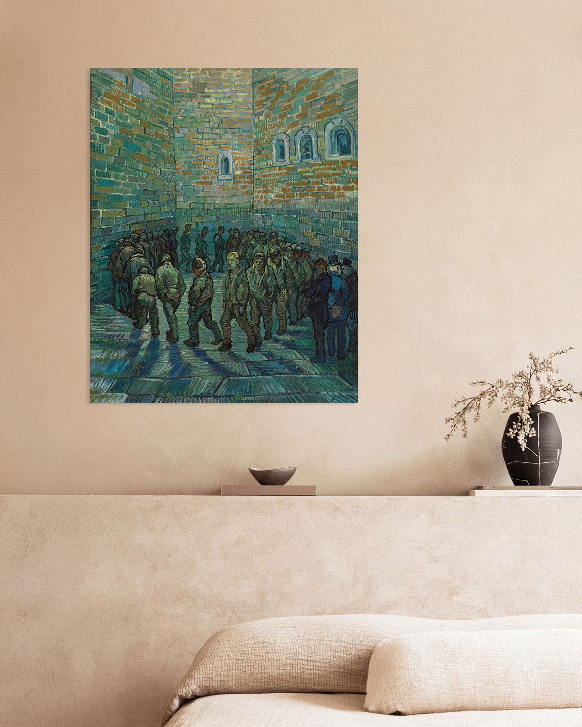 Poster of The Prison Courtyard, after Doré (1890) by Vincent van Gogh