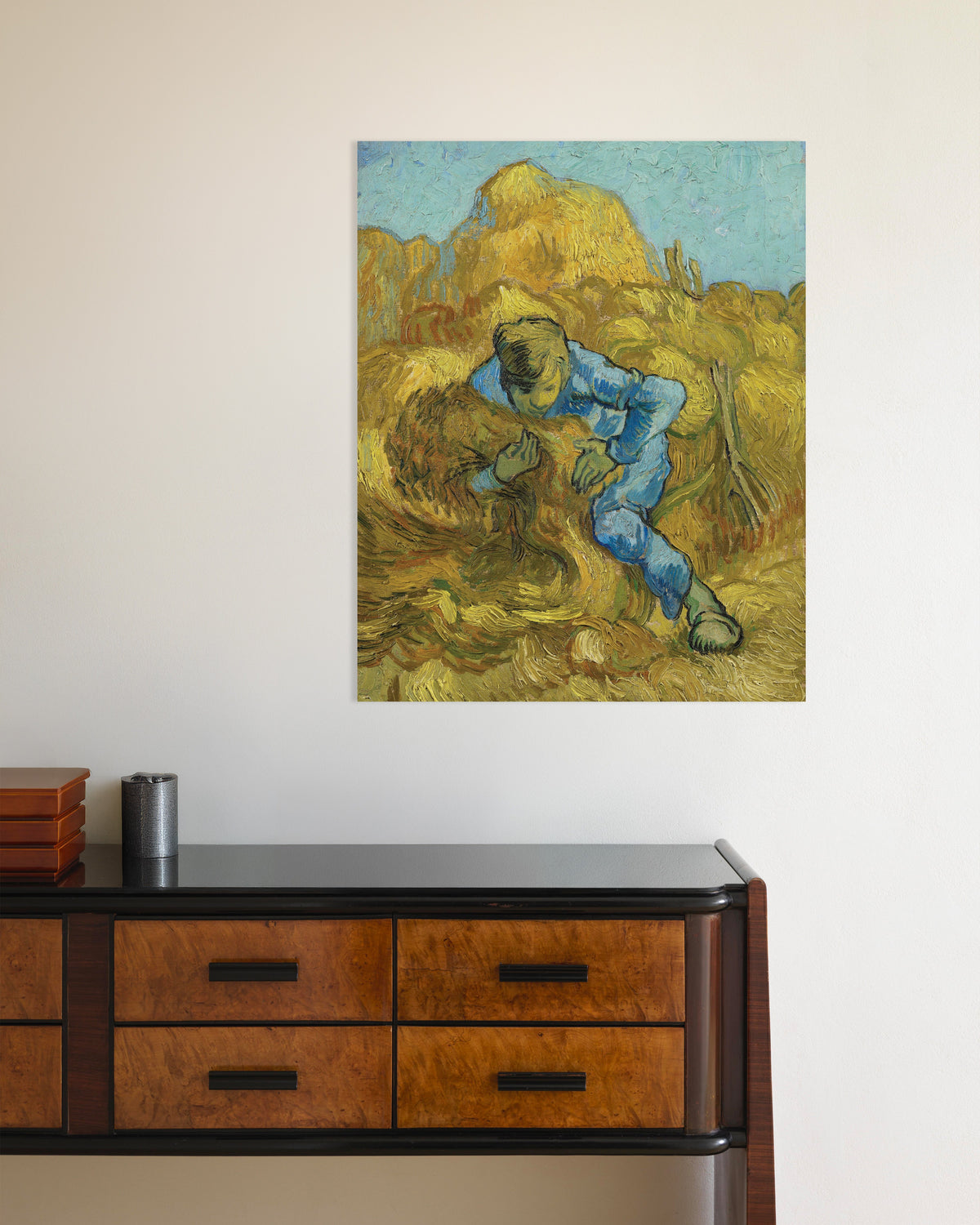 Poster of The Sheaf-Binder, after Millet (1889) by Vincent van Gogh