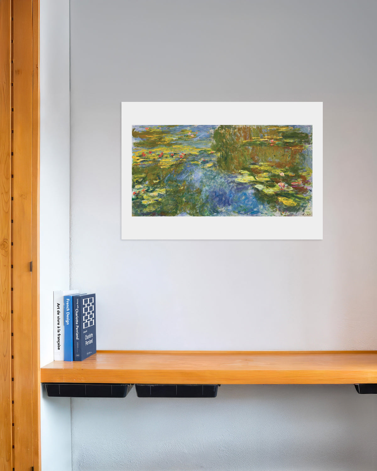 Poster of The Water Lily Pond (c. 1917–1919) by Claude Monet