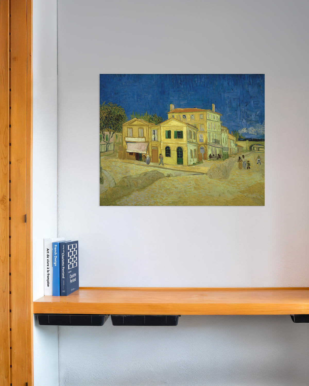 Poster of The Yellow House, The Street (1888) by Vincent van Gogh