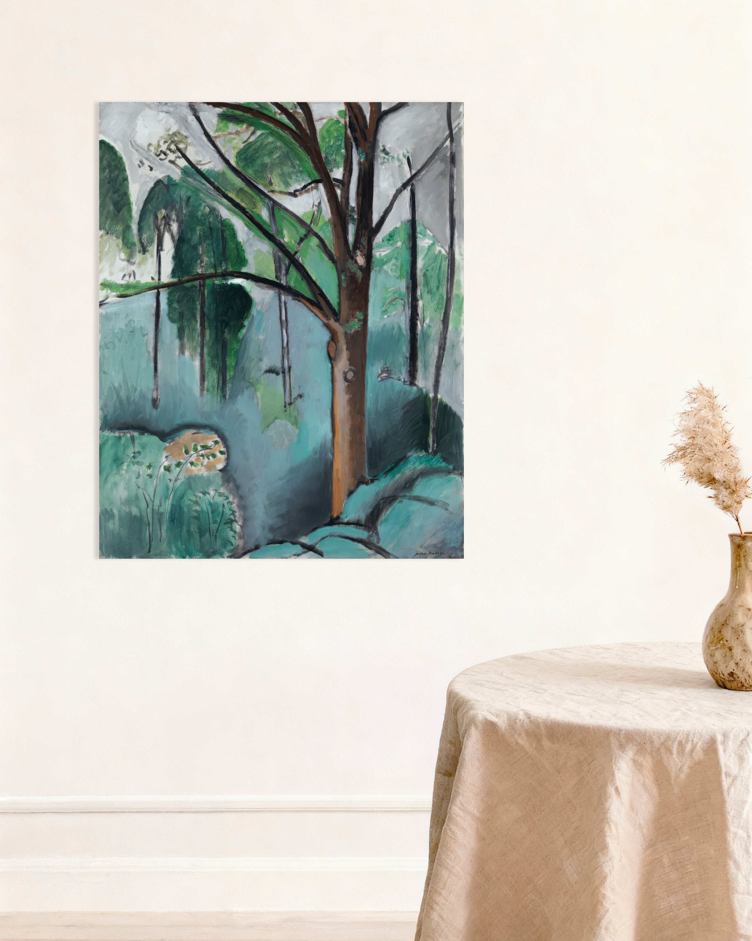 Poster of Tree near Trivaux Pond (1916) by Henri Matisse - Poster