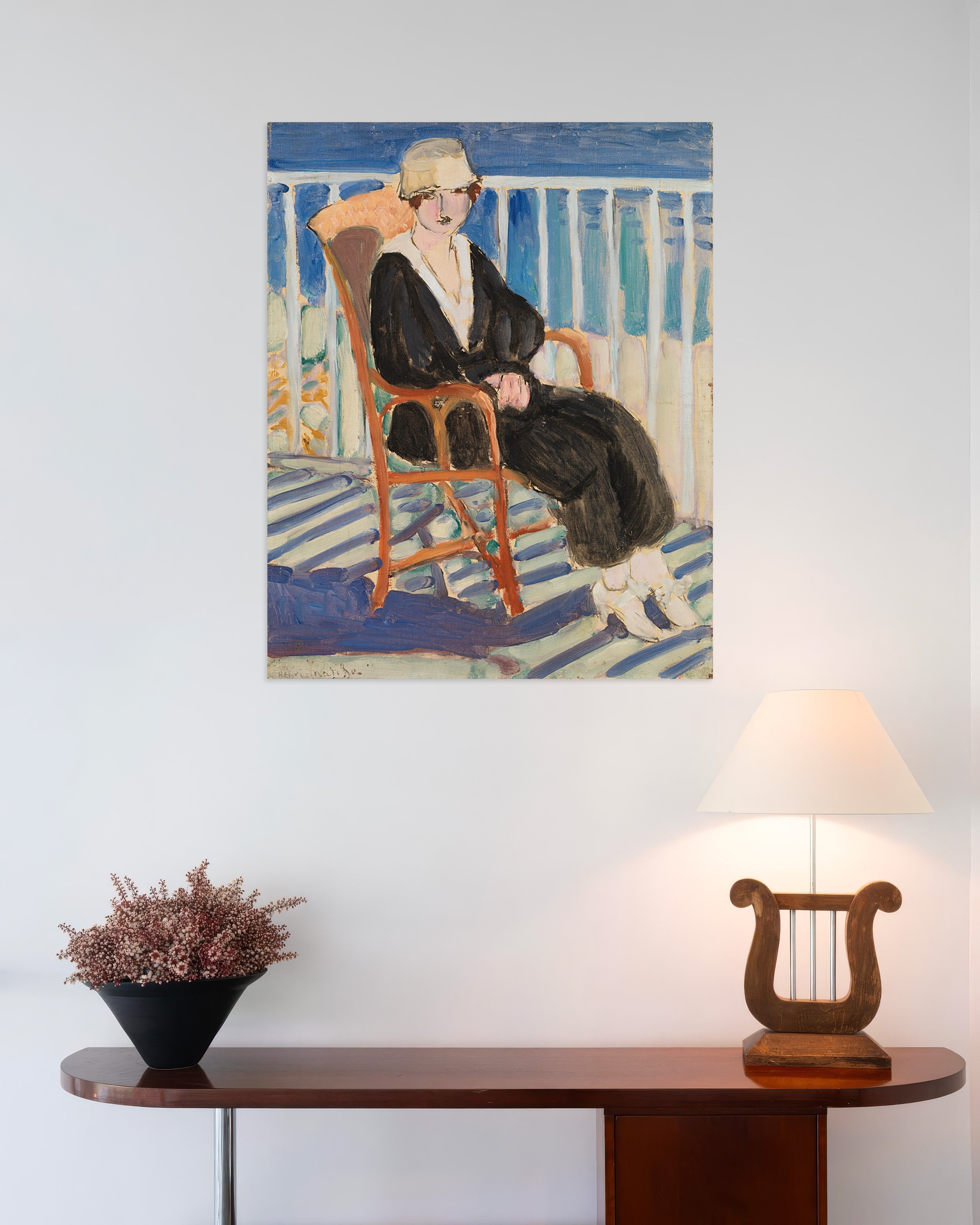 Poster of Woman by the ocean (ca. 1919) by Henri Matisse