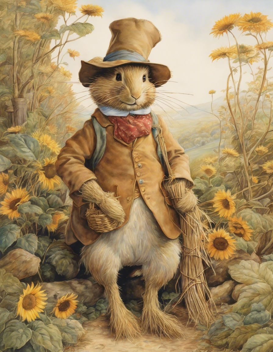 Enchanting yarns, fine British watercolours, Scarecrow - Poster