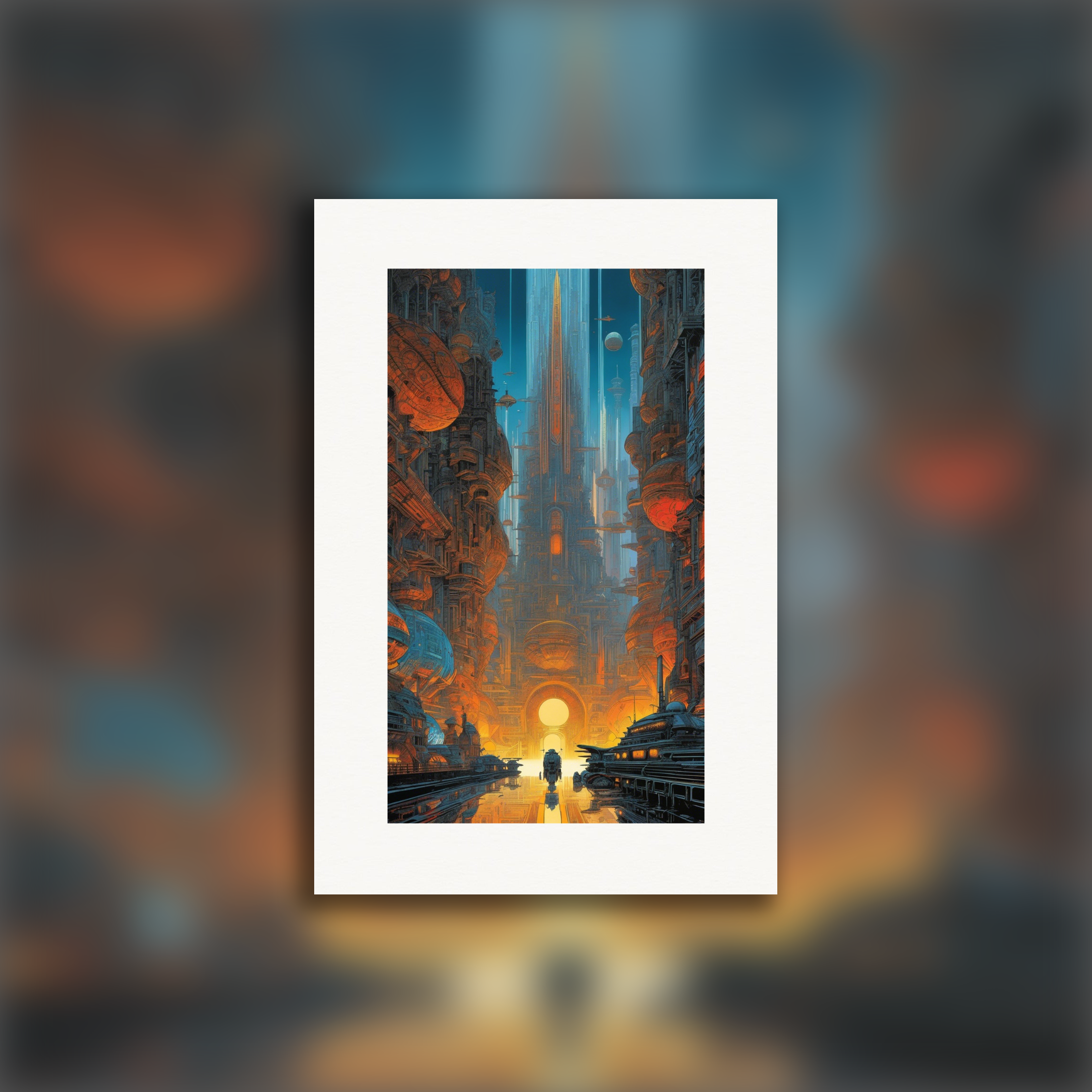 Métal Hurlant (comic), Futuristic city – Poster print
